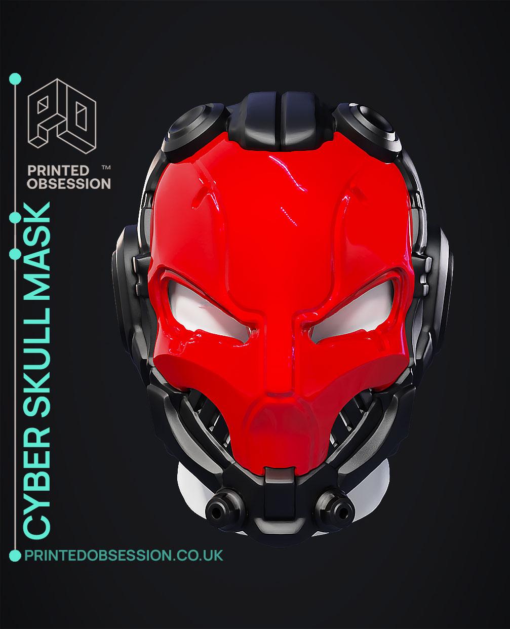 Cyber Skull Helmet - Wearable  3d model