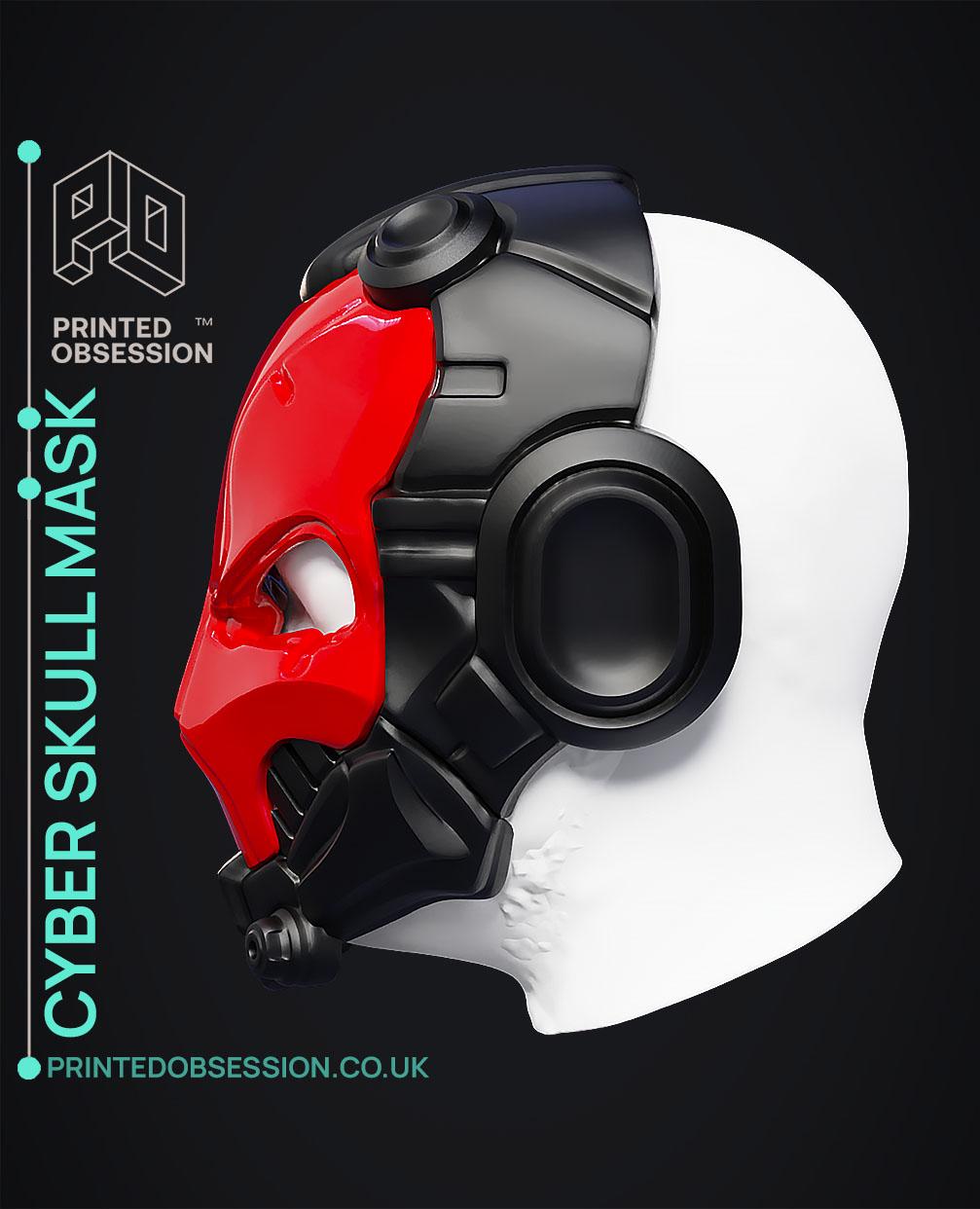 Cyber Skull Helmet - Wearable  3d model