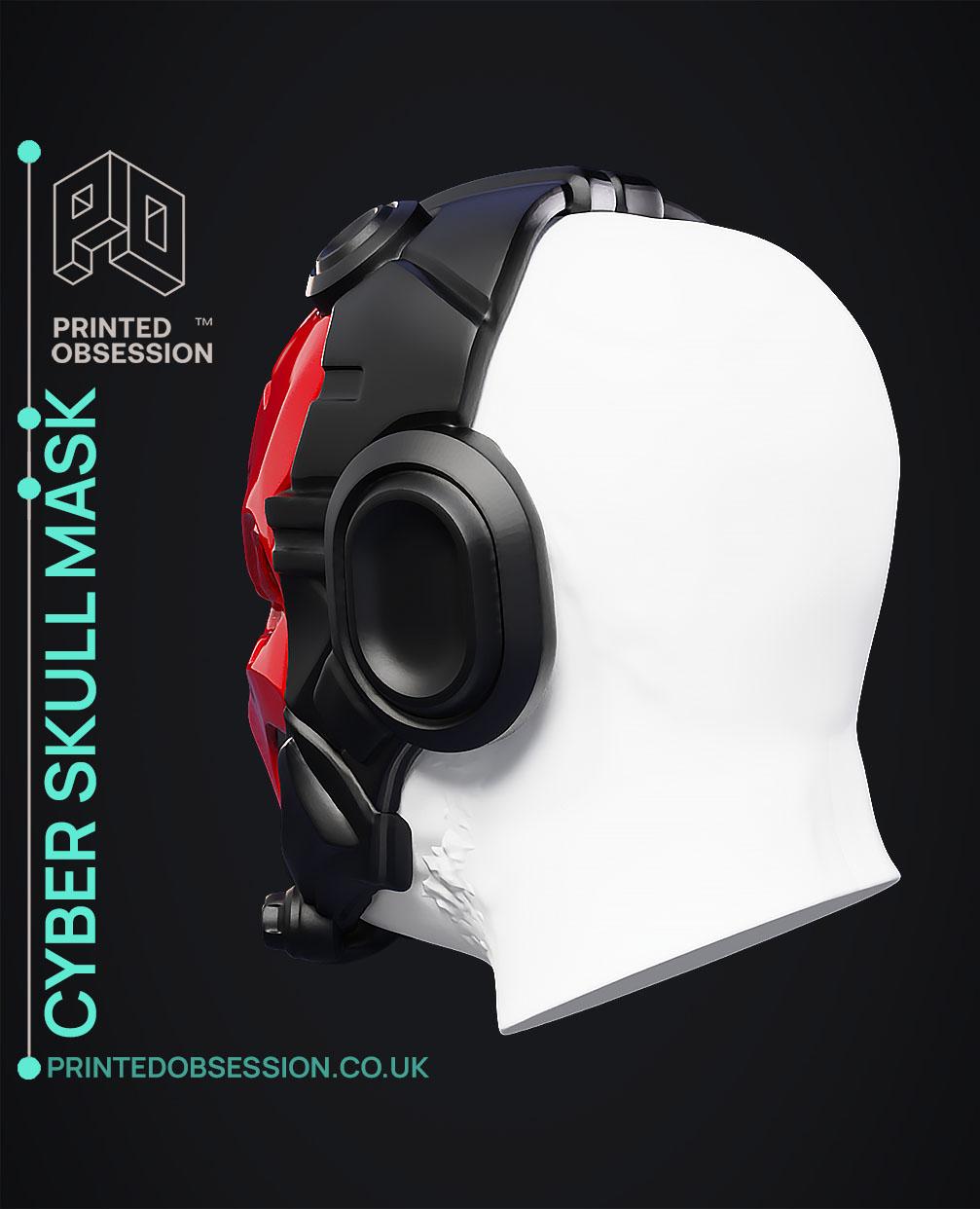 Cyber Skull Helmet - Wearable  3d model