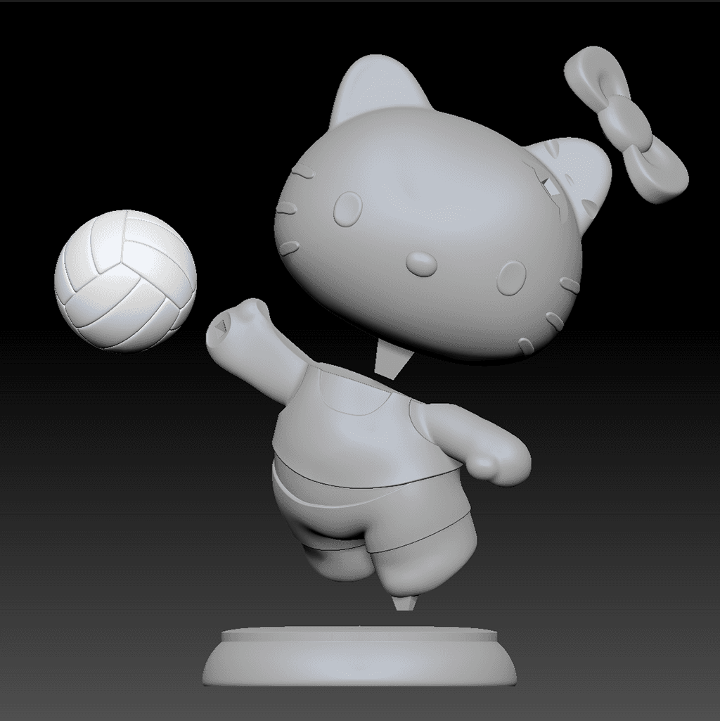 Volleyball Hello Kitty 3d model