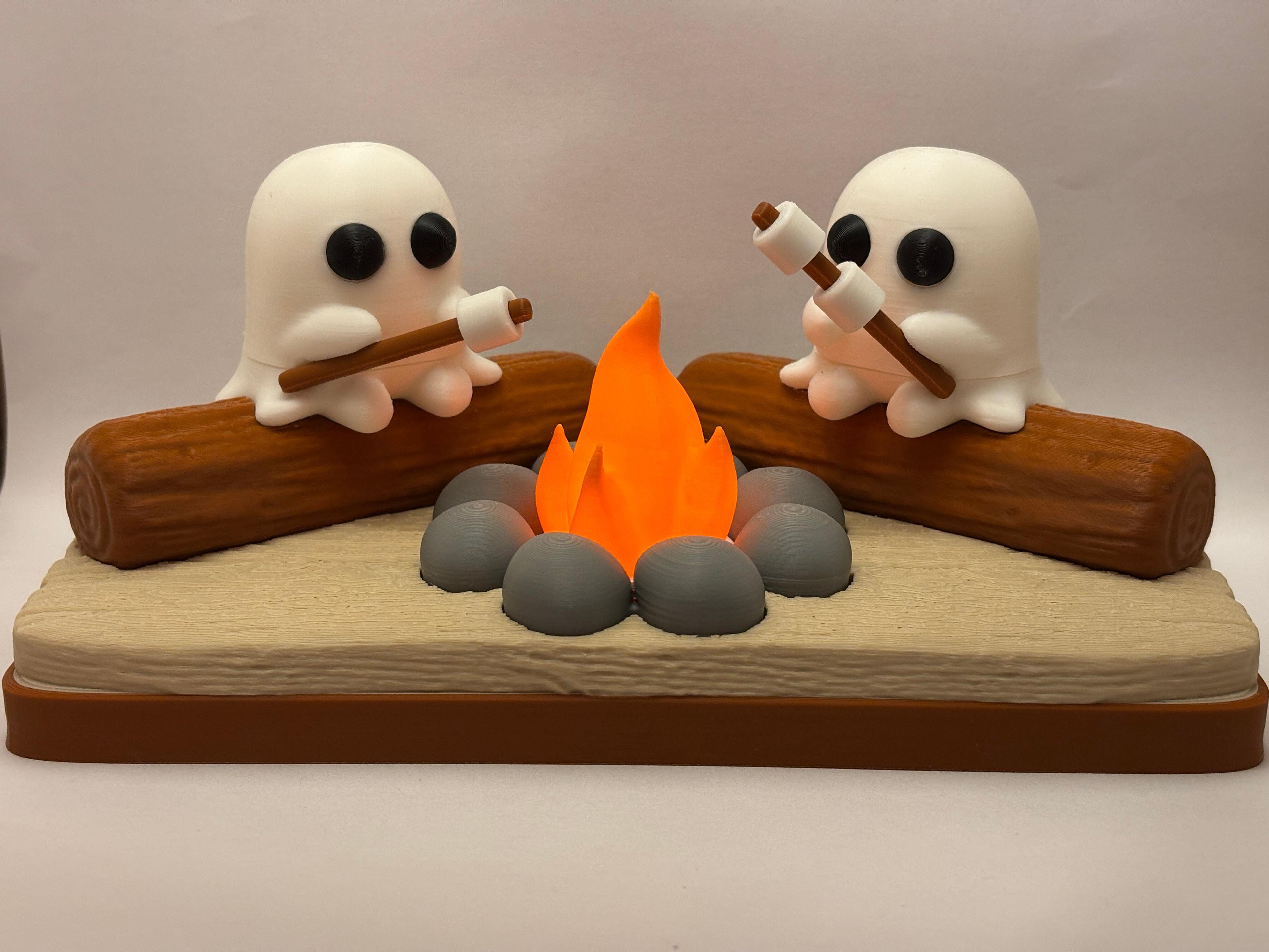 Ghostly Campfire - No supports or AMS - Tea Light 3d model