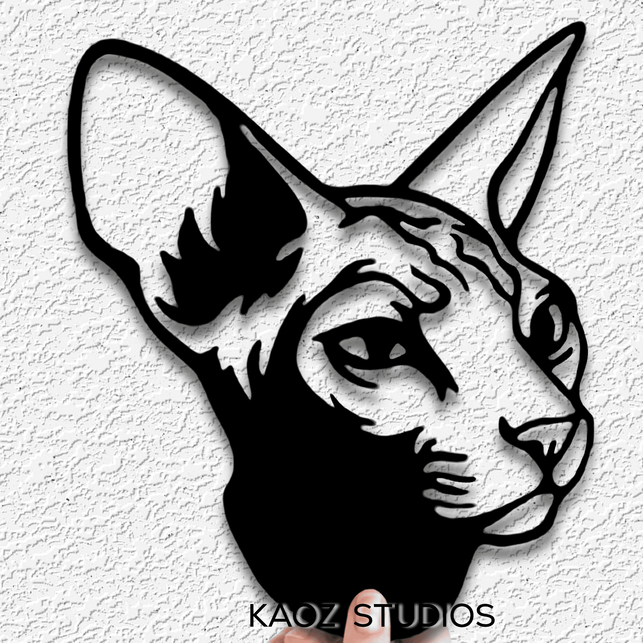 sphynx wall art sphinx wall decor cat decoration 3d model