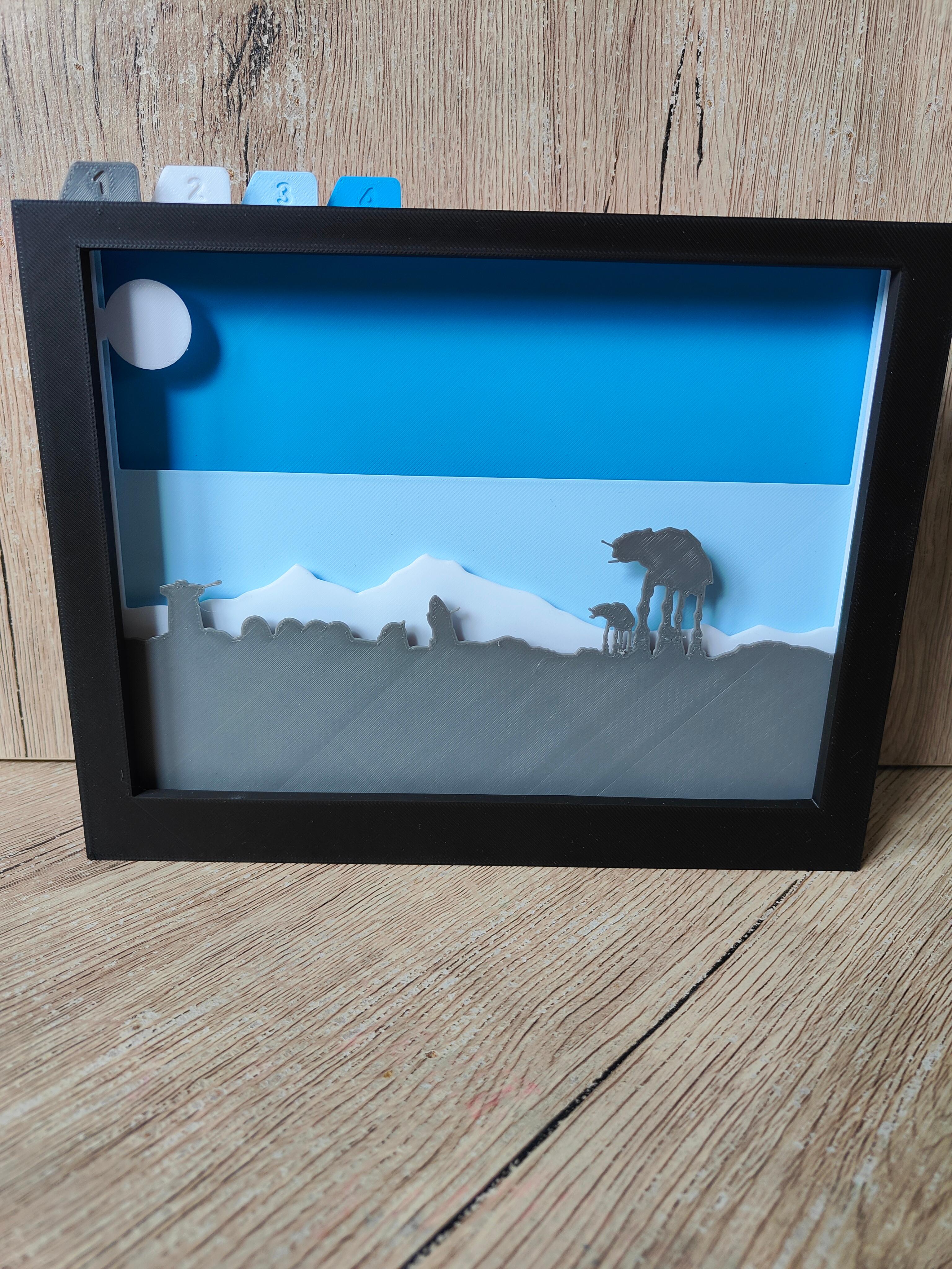 Star Wars Hoth Shadow Box (A) 3d model