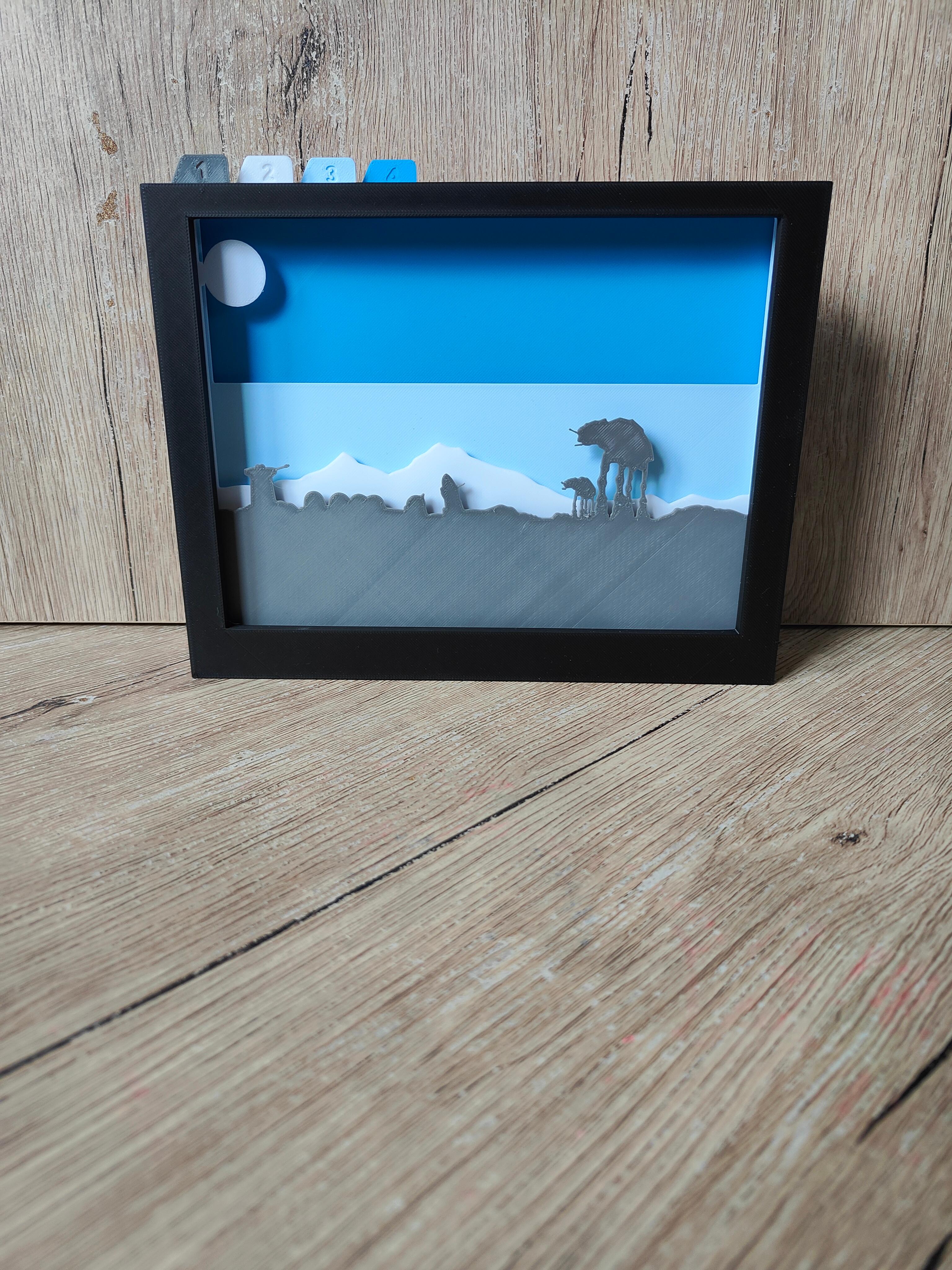 Star Wars Hoth Shadow Box (A) 3d model