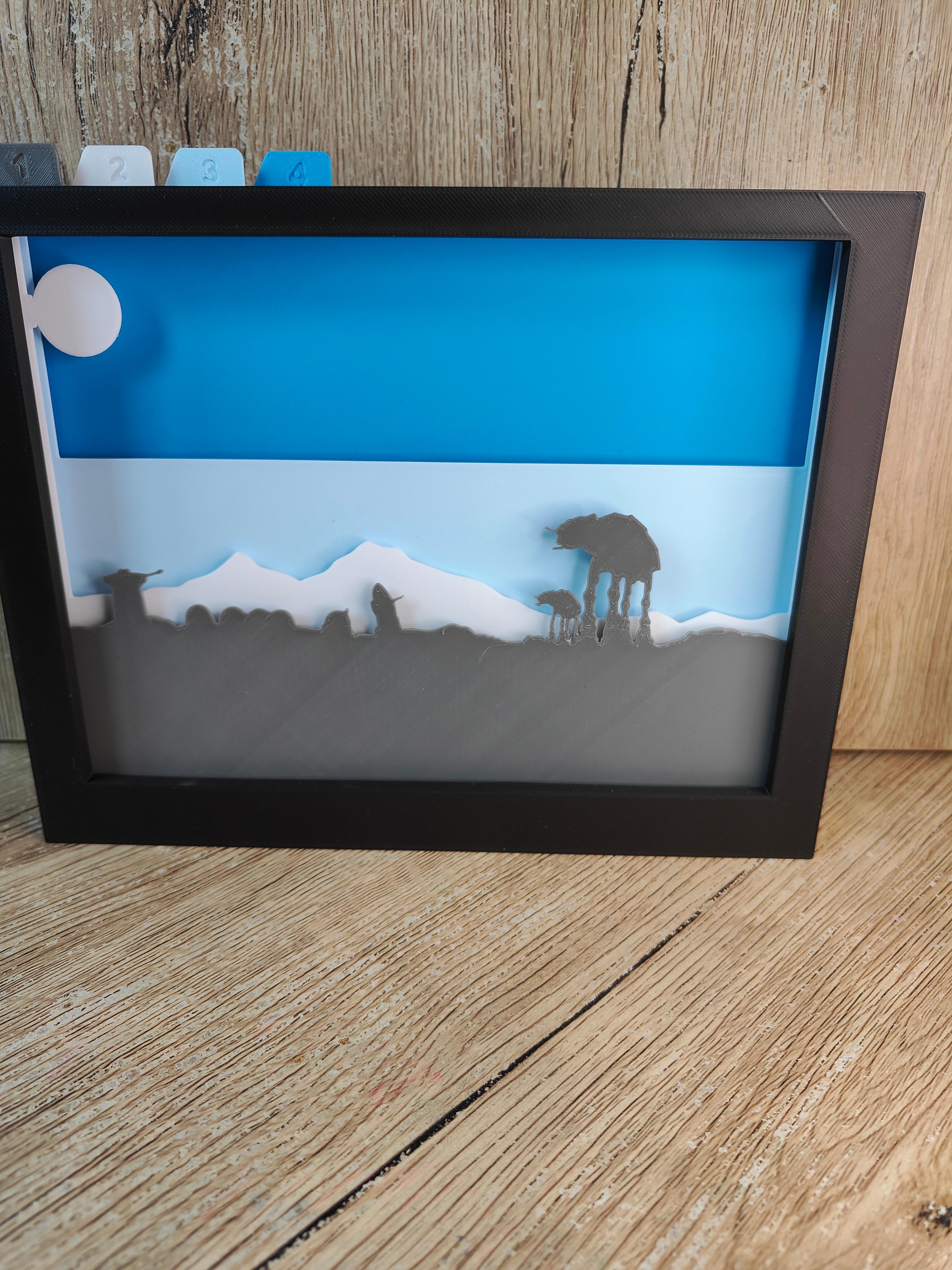 Star Wars Hoth Shadow Box (A) 3d model