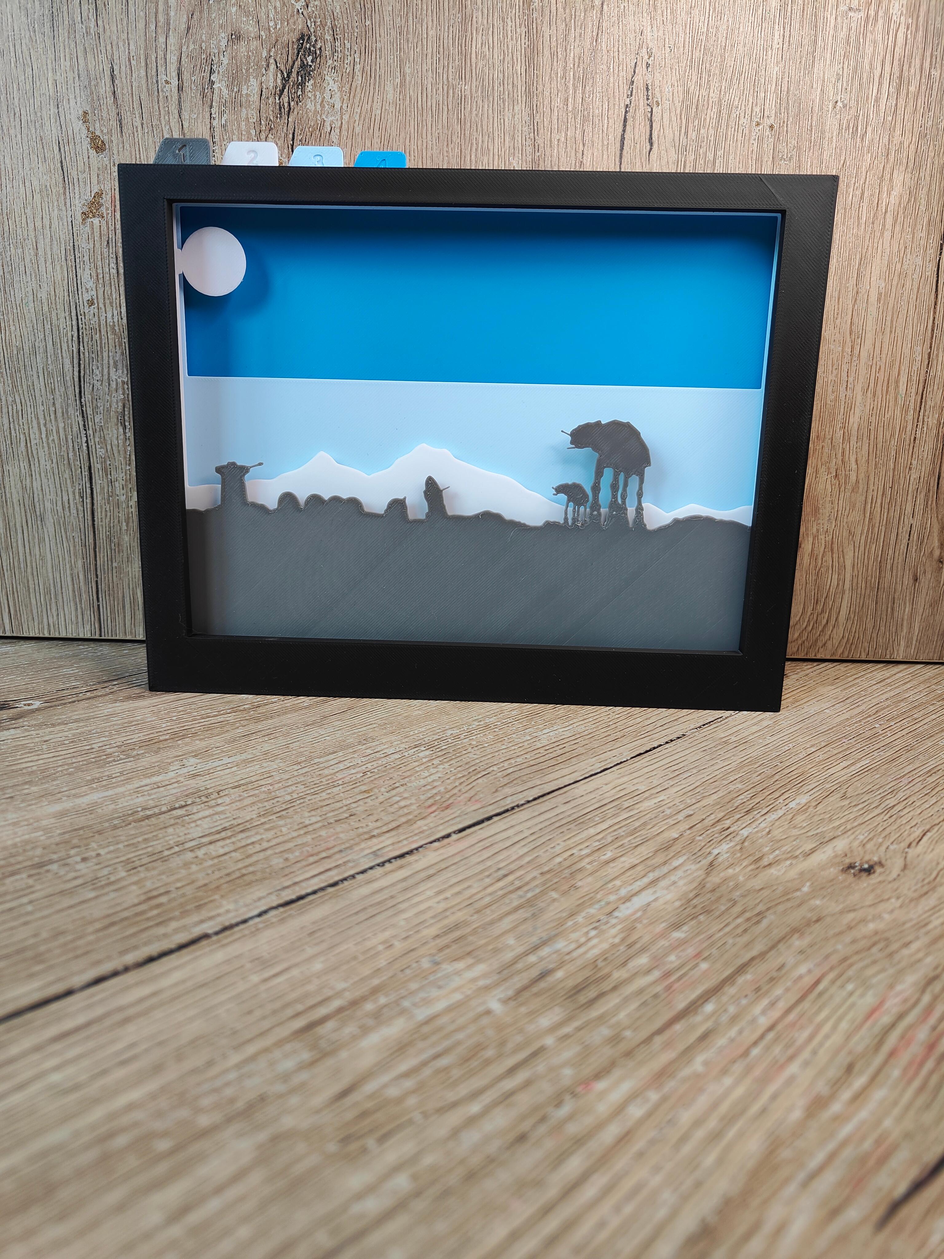 Star Wars Hoth Shadow Box (A) 3d model