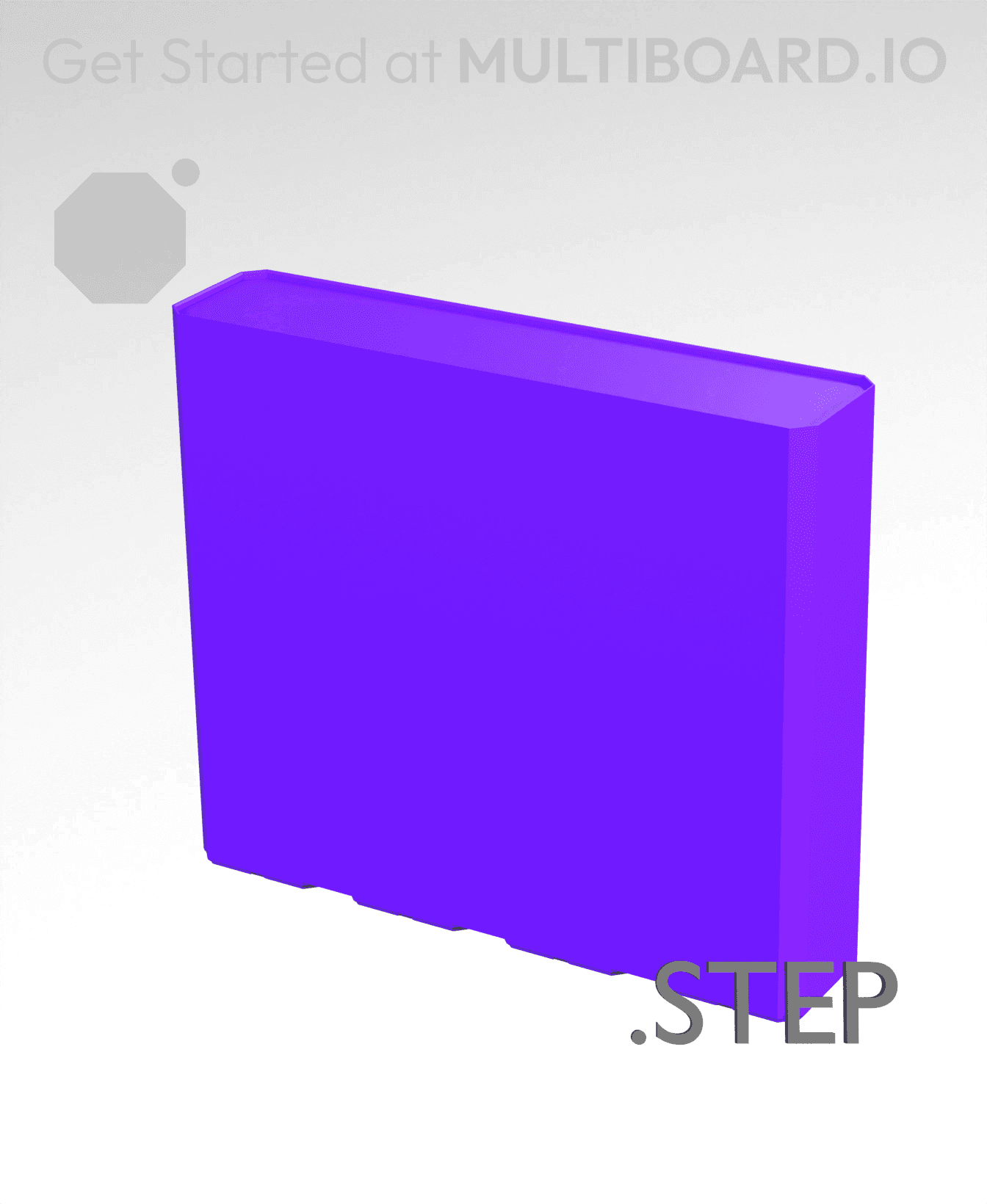 4x1x3·5 - Multibin Insert - STEP Remixing File 3d model