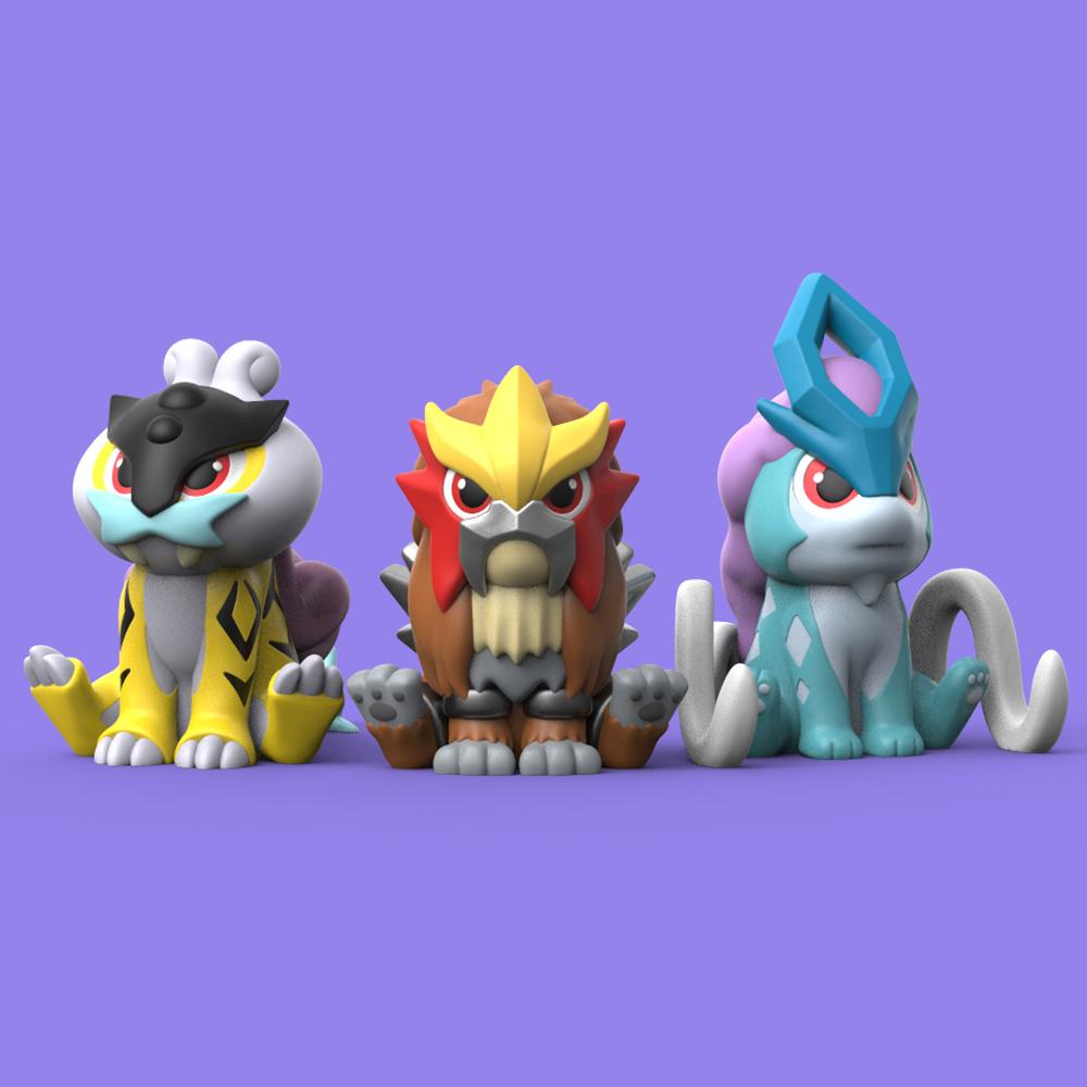 Chibi Legendary Beast (Easy Print No Supports) 3d model