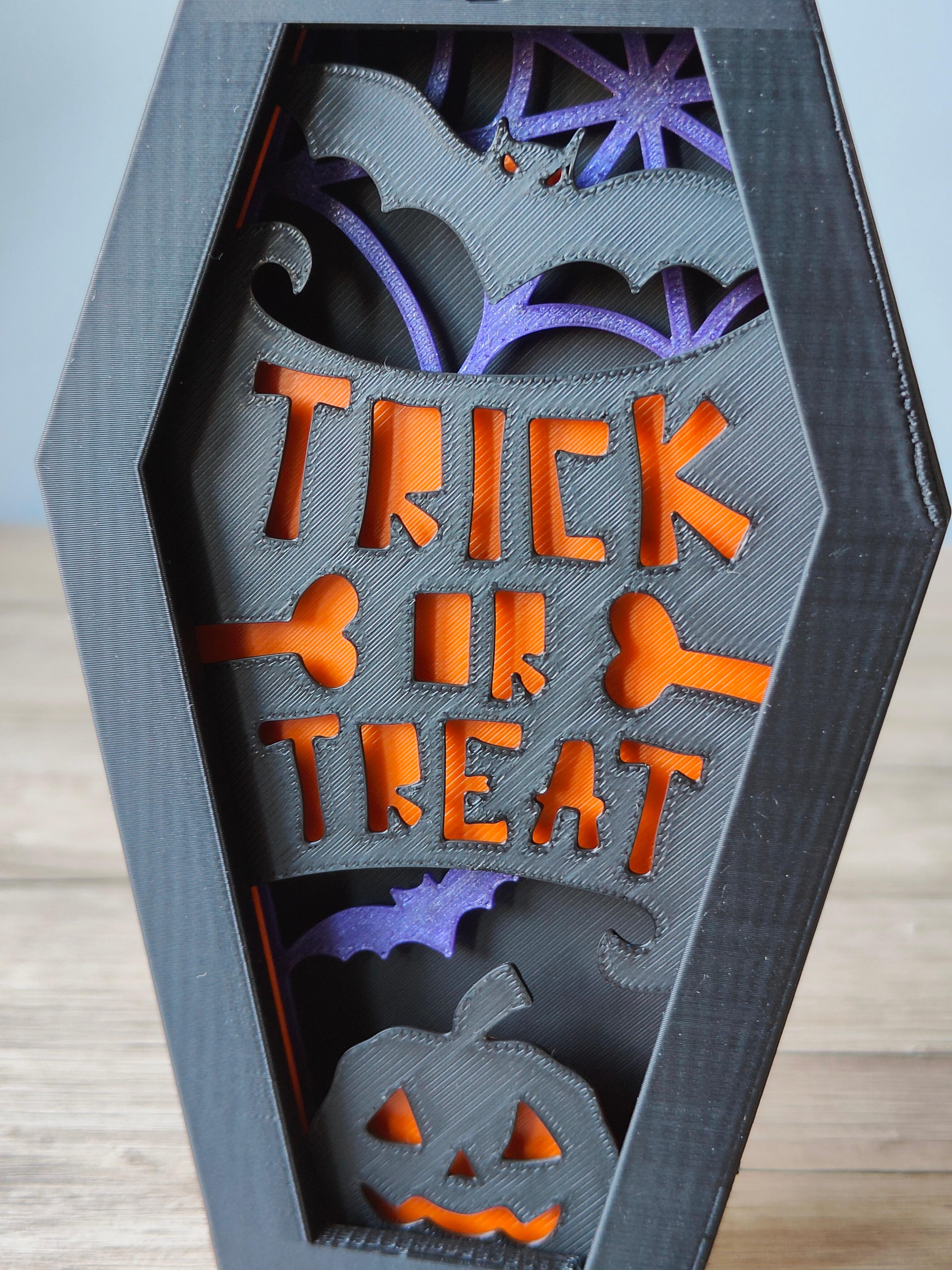 Trick or Treat Coffin Box 3d model