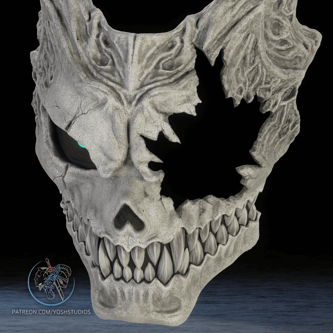 Kajiu no 8 Mask 3D Printer File STL 3d model