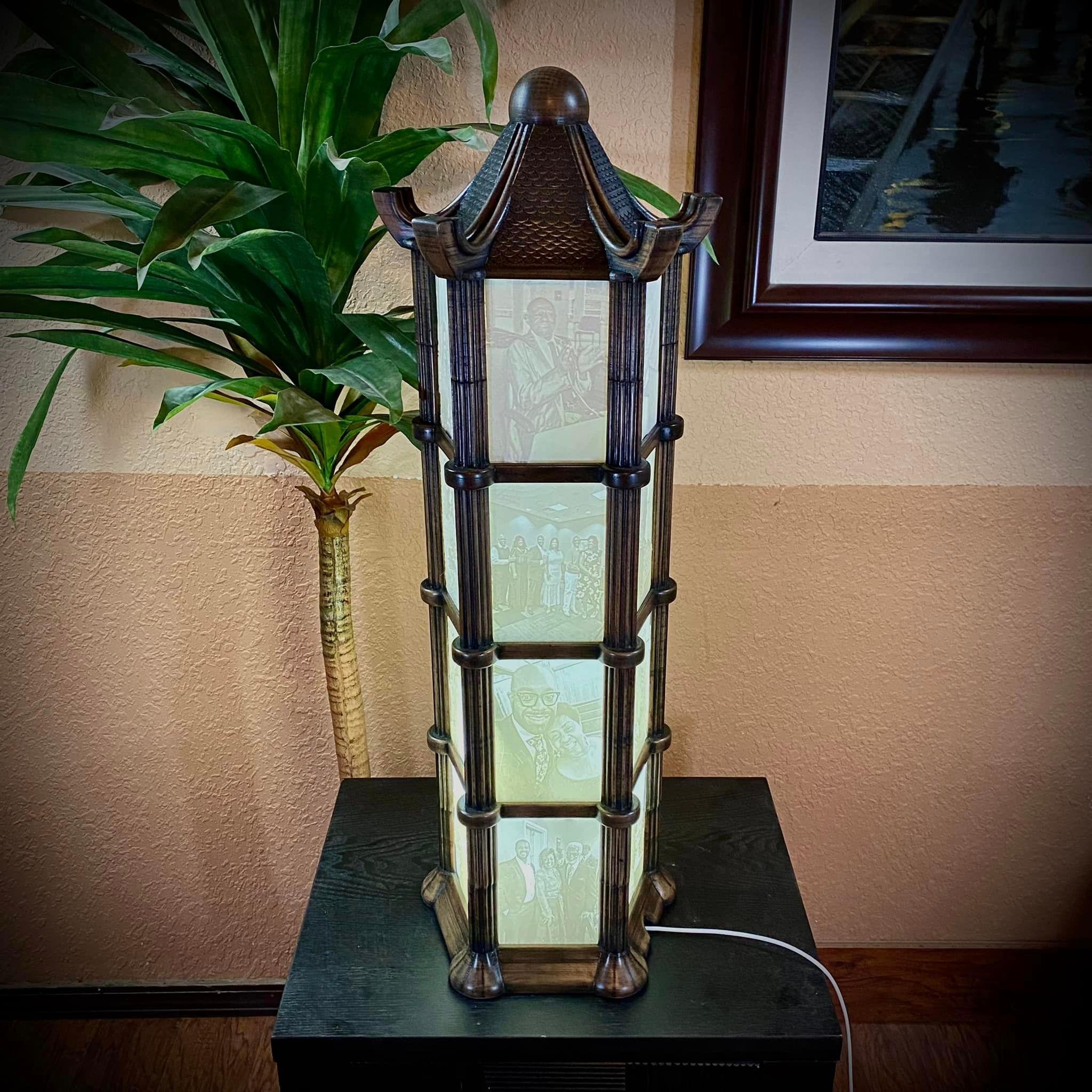 Modular Lithophane Lantern 3d model