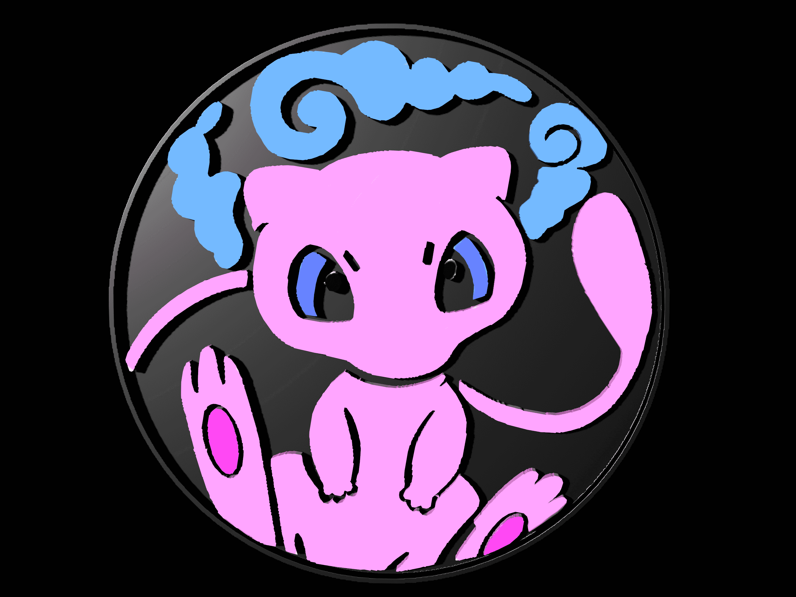 Mew coaster from pokemon  3d model