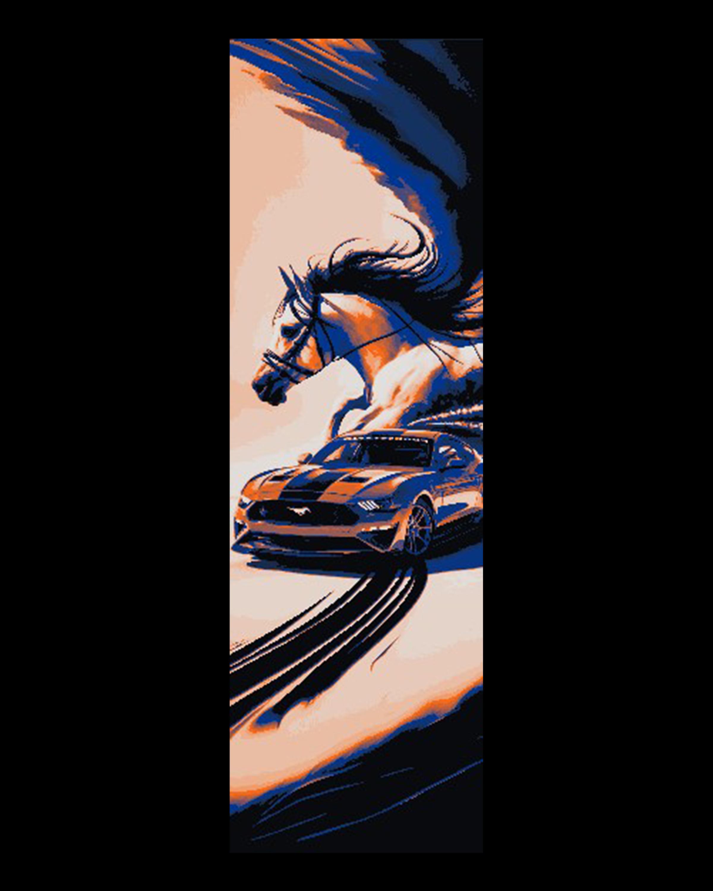 Fan Art Designs Celebrating the Ford Mustang - set of 3 bookmarks 3d model