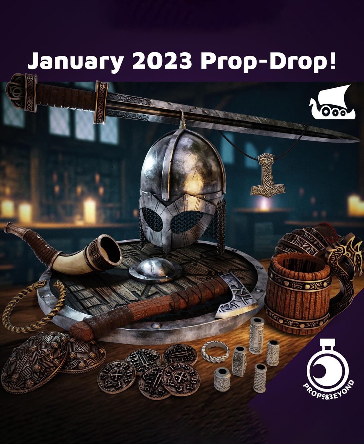 January 2023 Prop Drop - Viking Saga 3d model