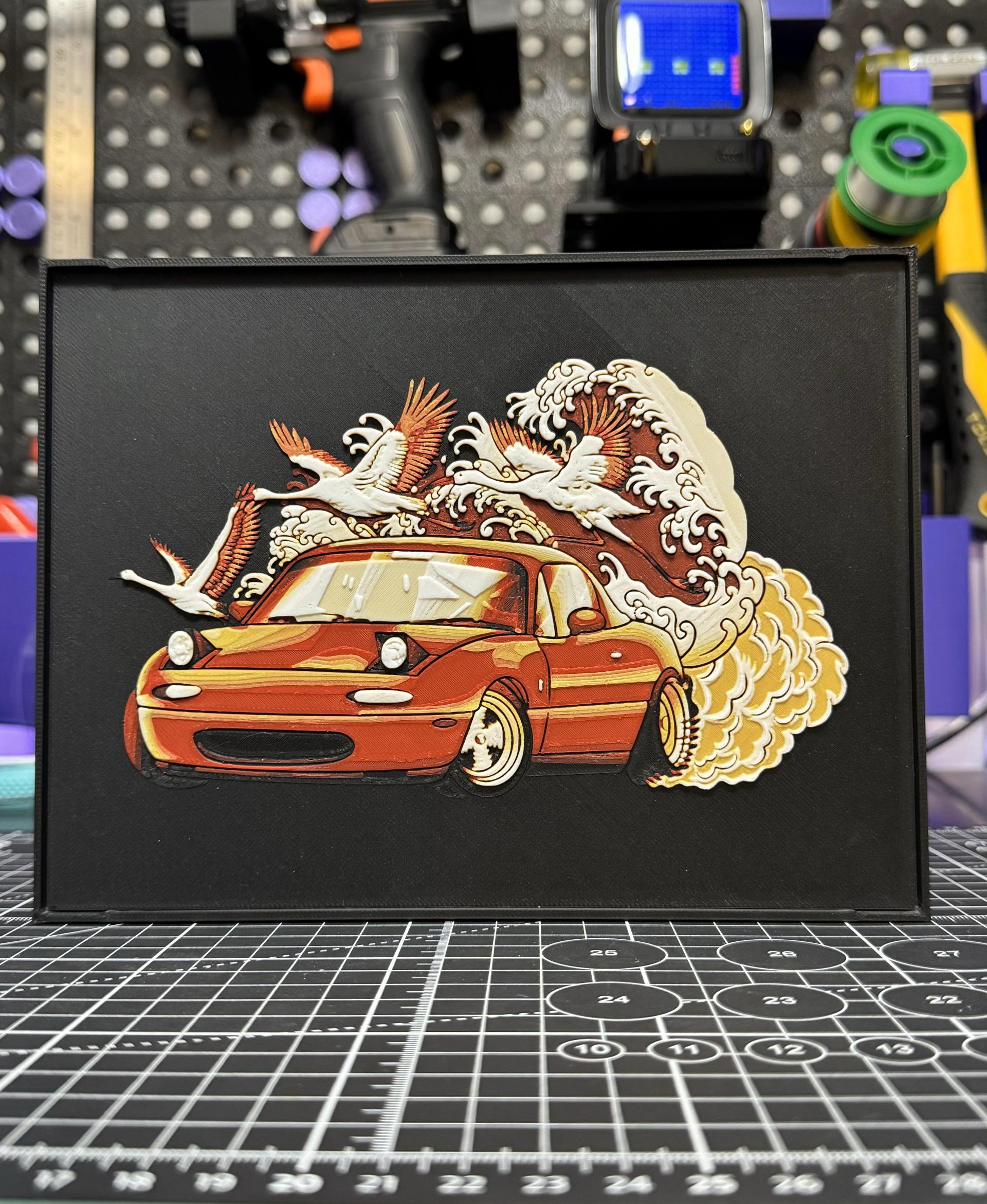 Framed Miata 3d model