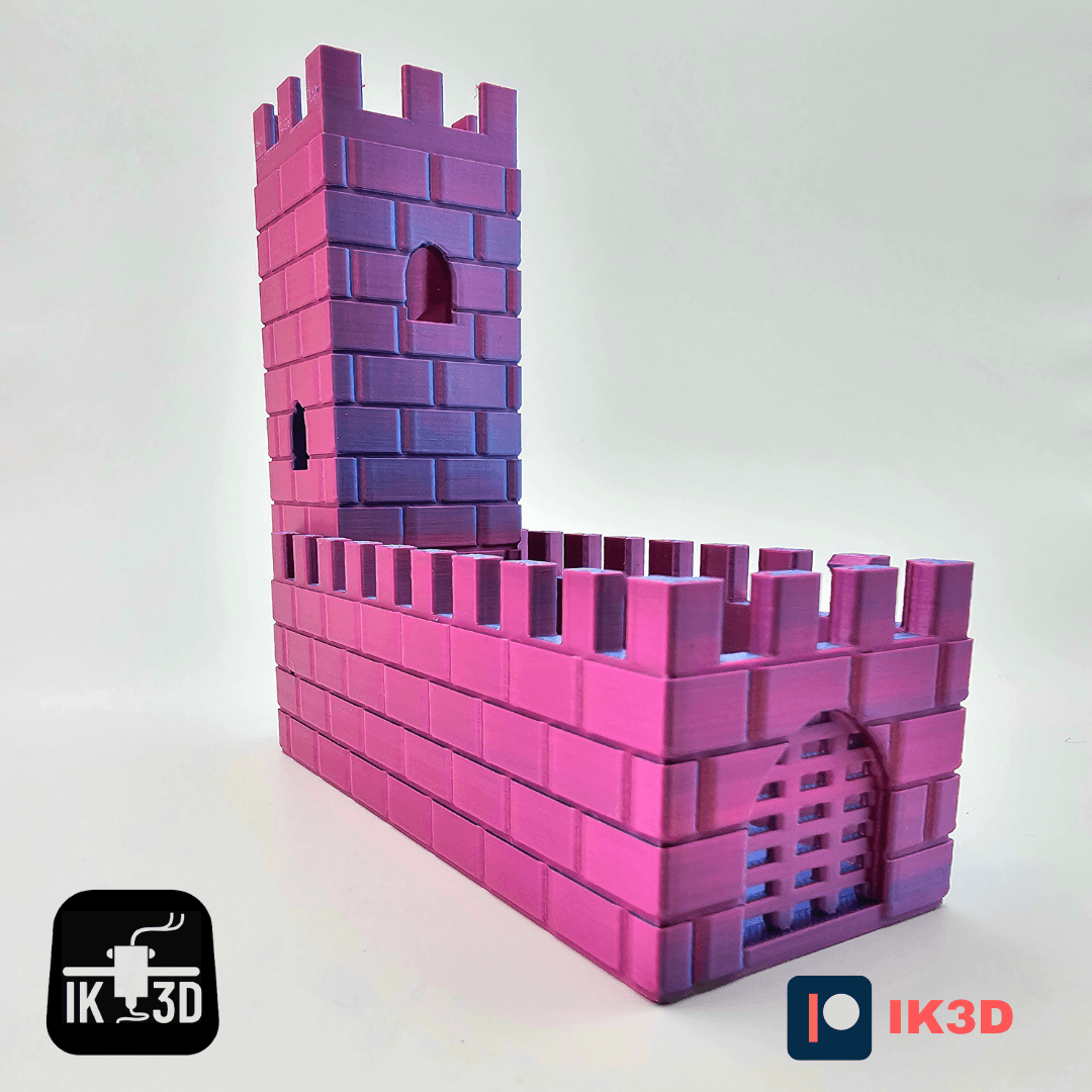 Foldable Watchtower Dice Tower / Print In Place / No Supports 3d model