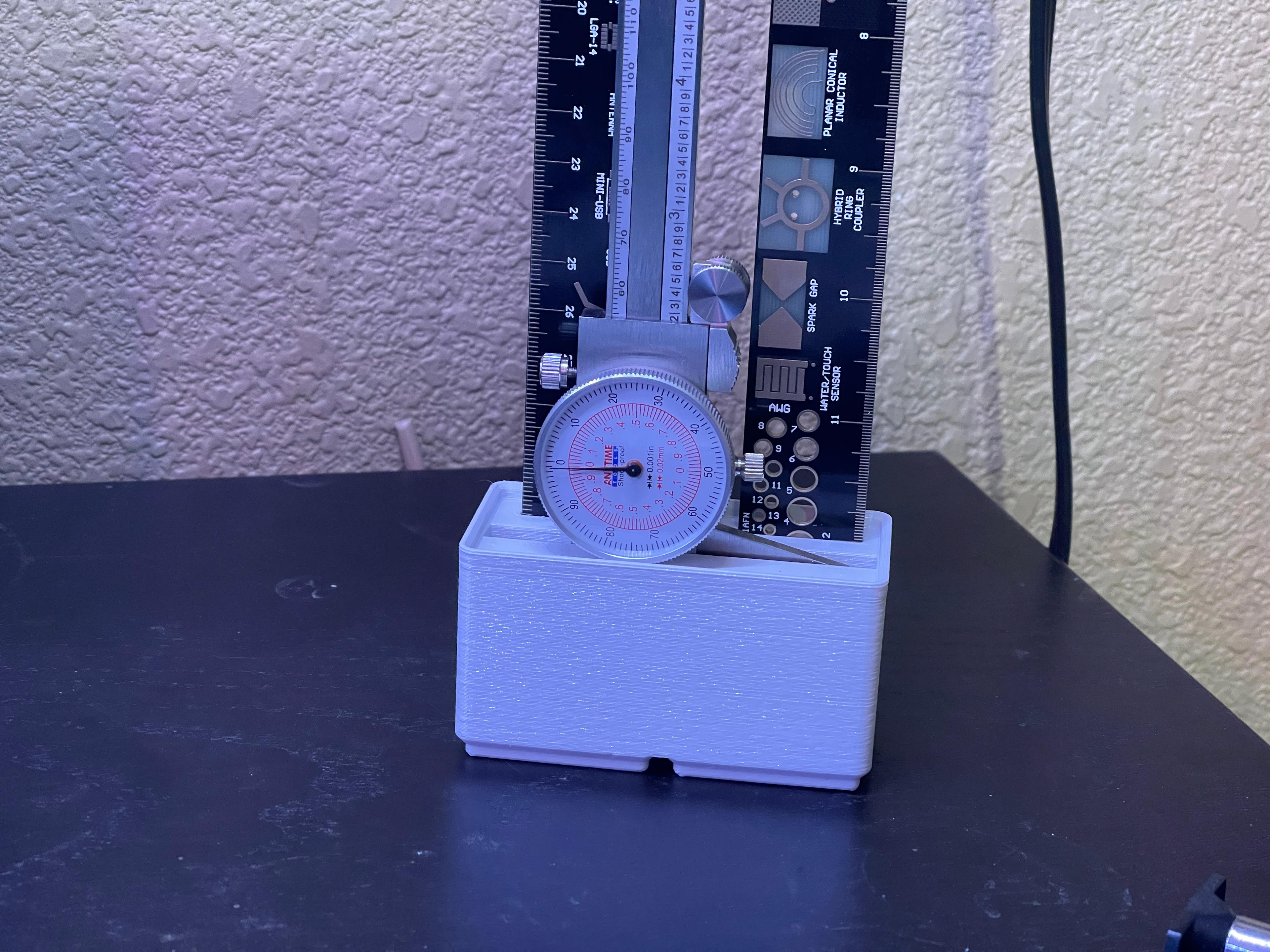 Gridfinity Caliper & PCB Ruler Storage 3d model