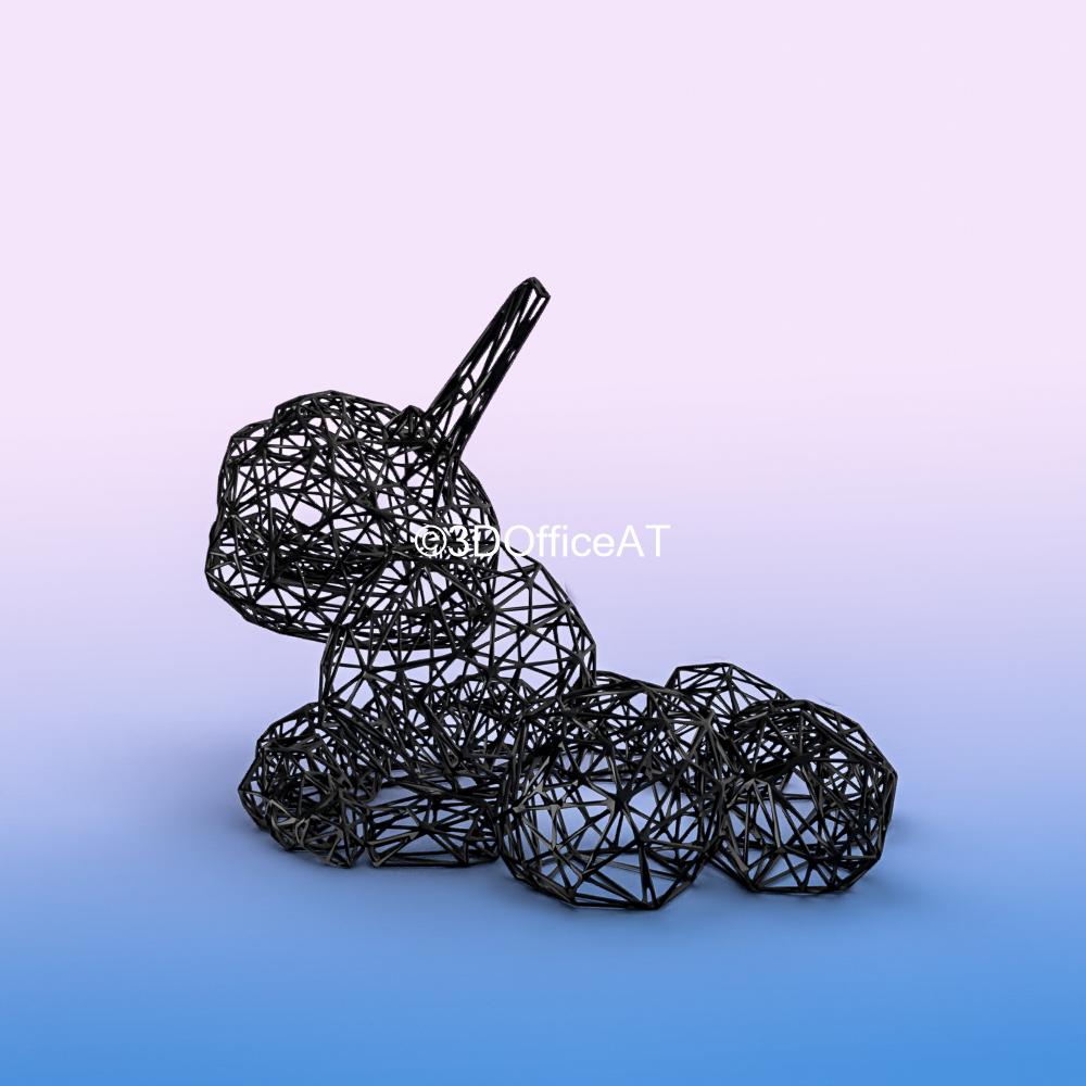 #095 Onix Pokemon  3d model