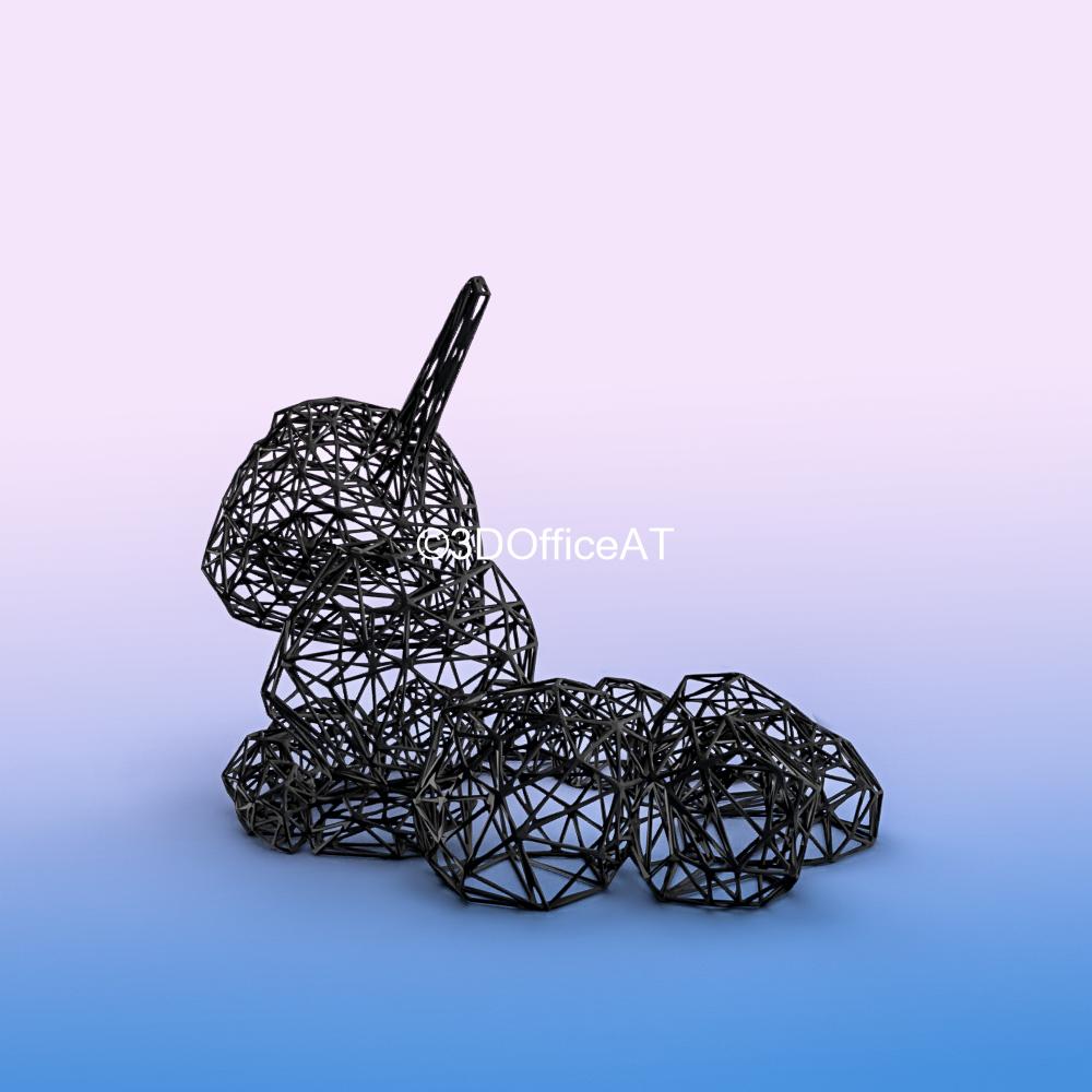 #095 Onix Pokemon  3d model