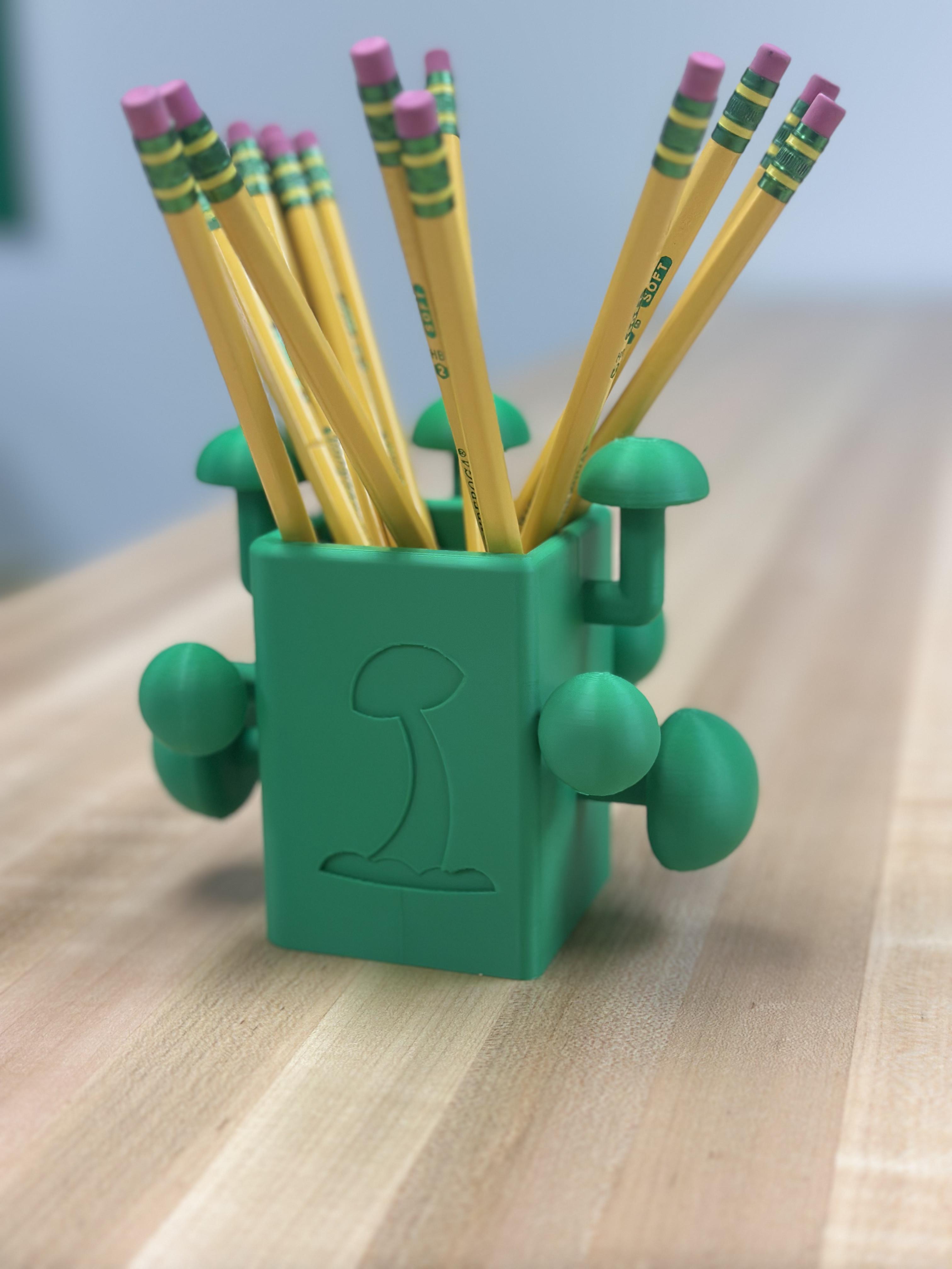 Mushroom Pencil Holder 3d model