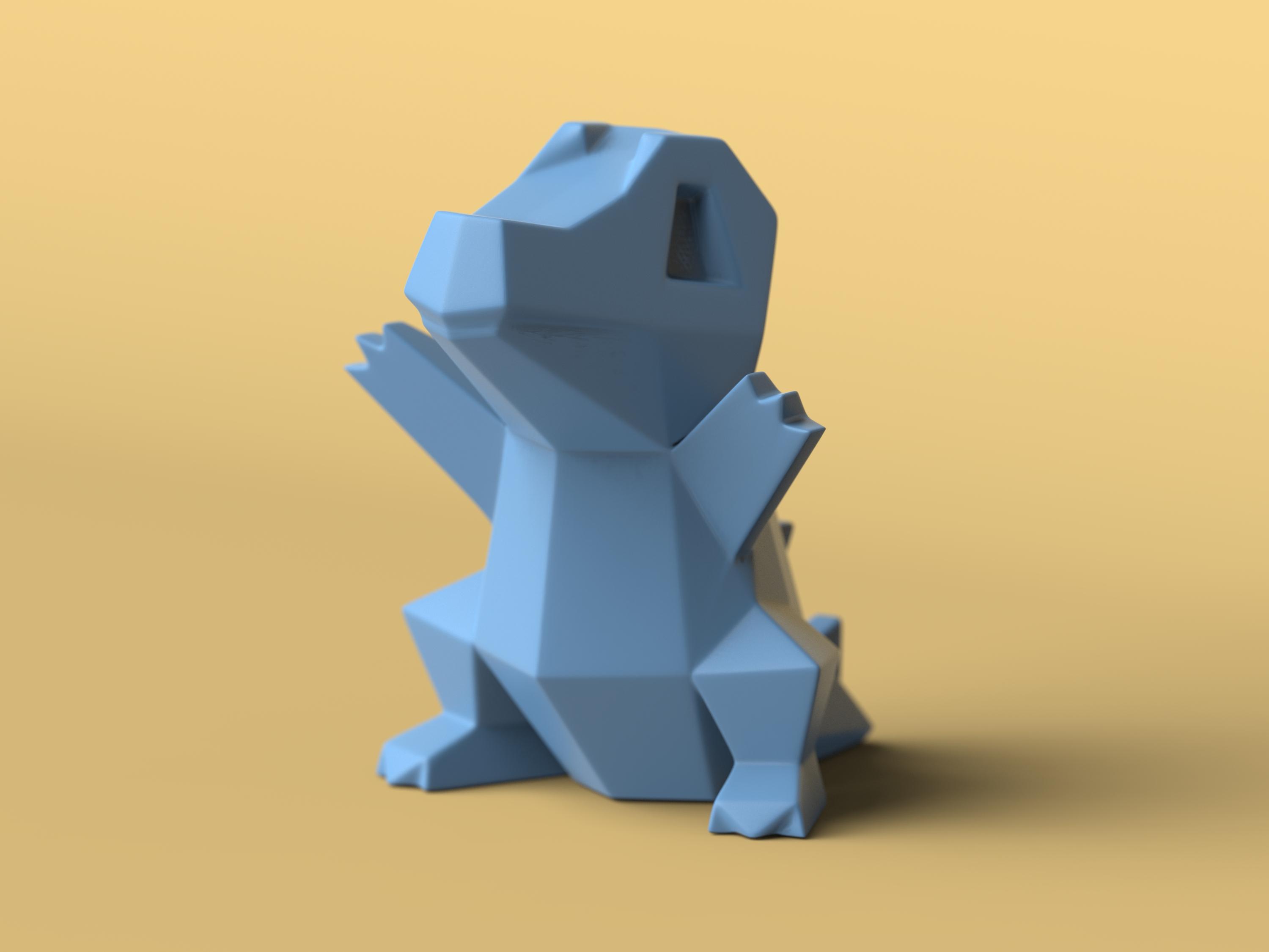 Low-poly Totodile (Version 2) 3d model