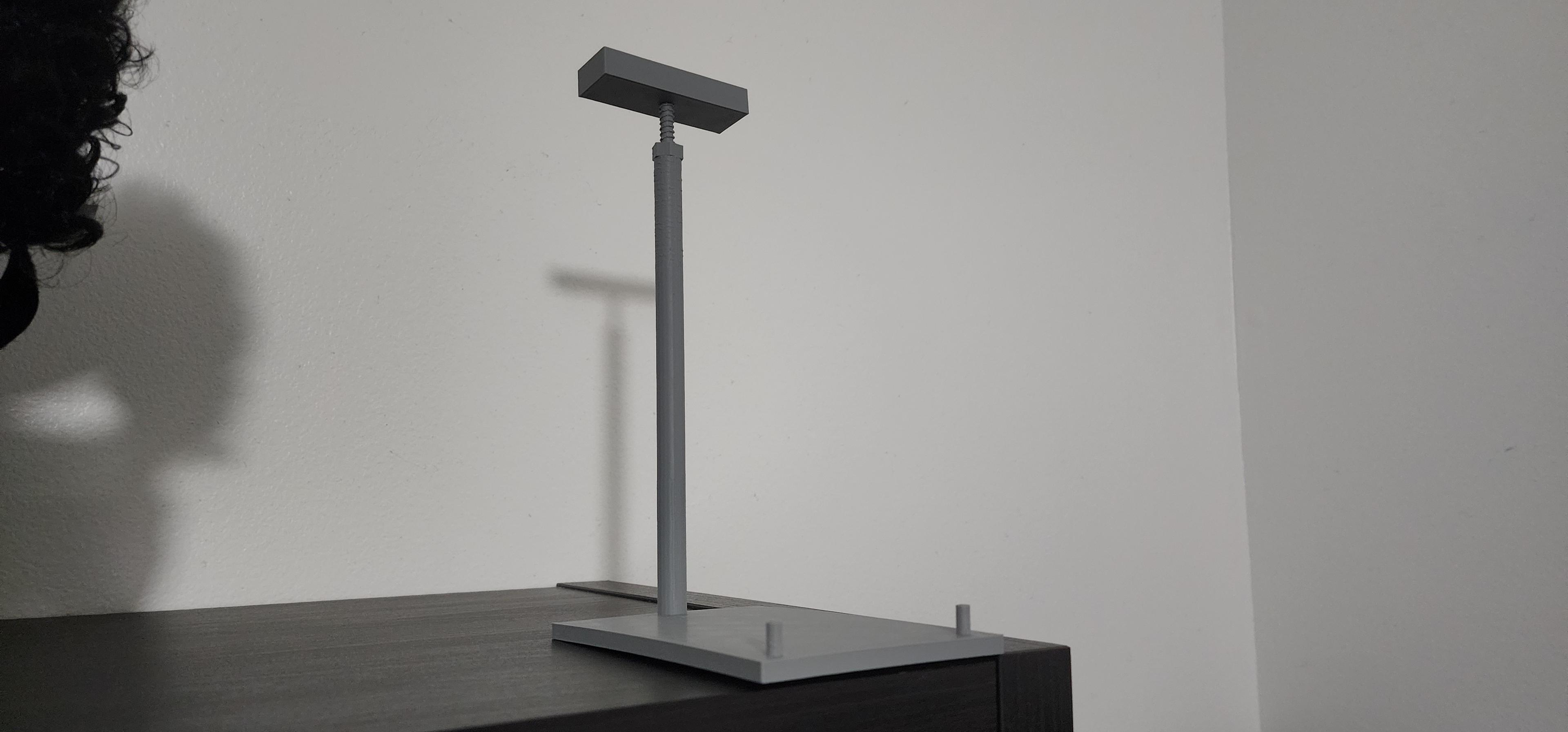 Adjustable Height Mask Stand V2.stl 3d model