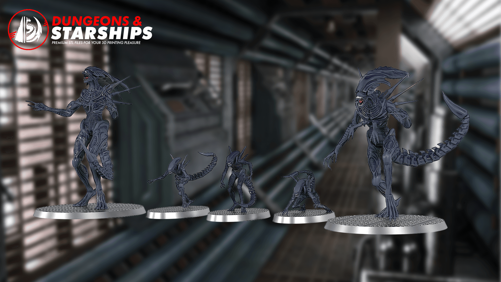 Xenomorph Miniatures - Aliens 3d model