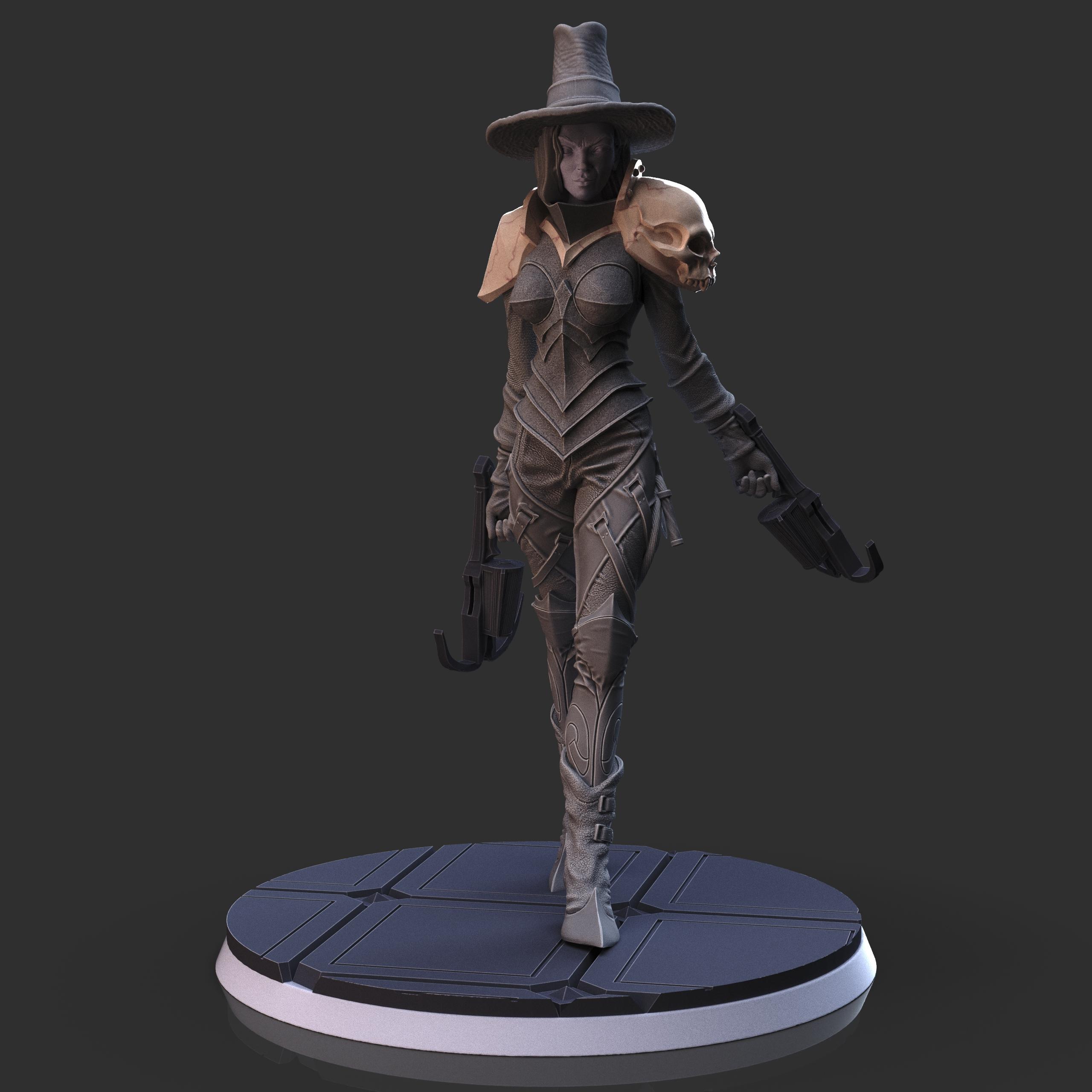 Vampire Hunter 75mm collectible 3d model