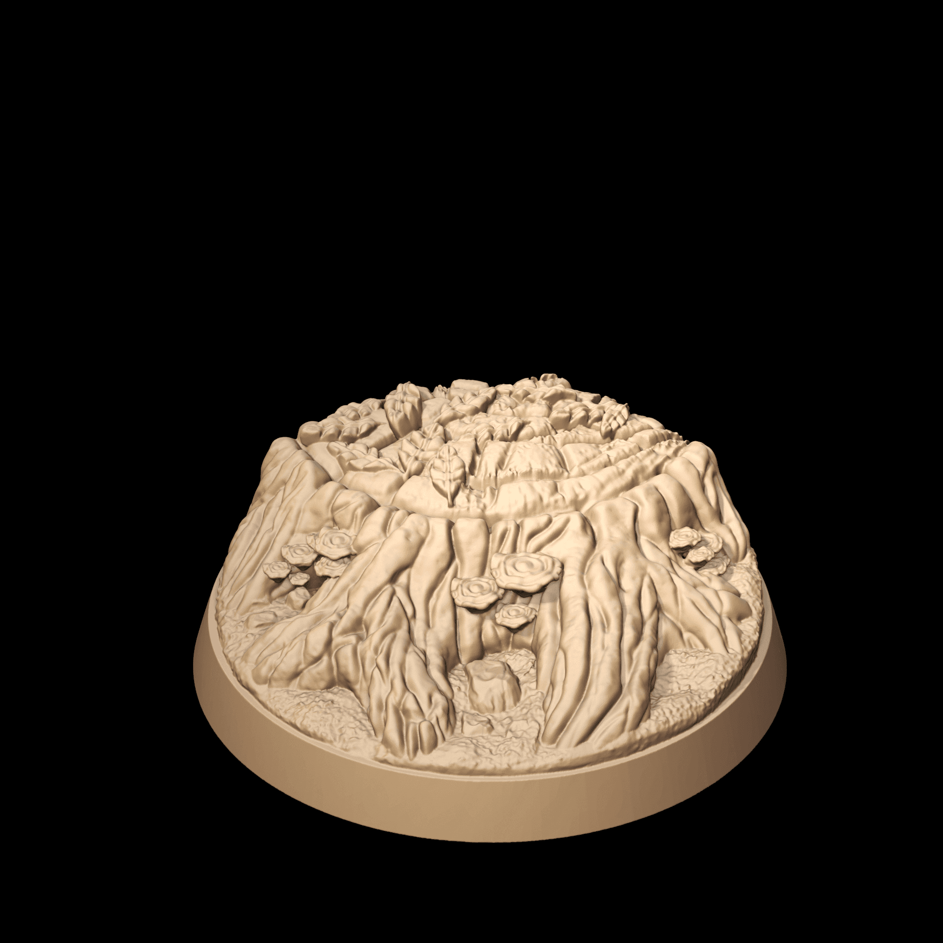 Set of 9 forest themed bases (32mm) 3d model