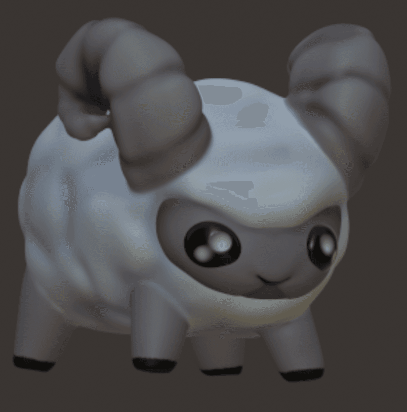 Dedotated Ram 3d model