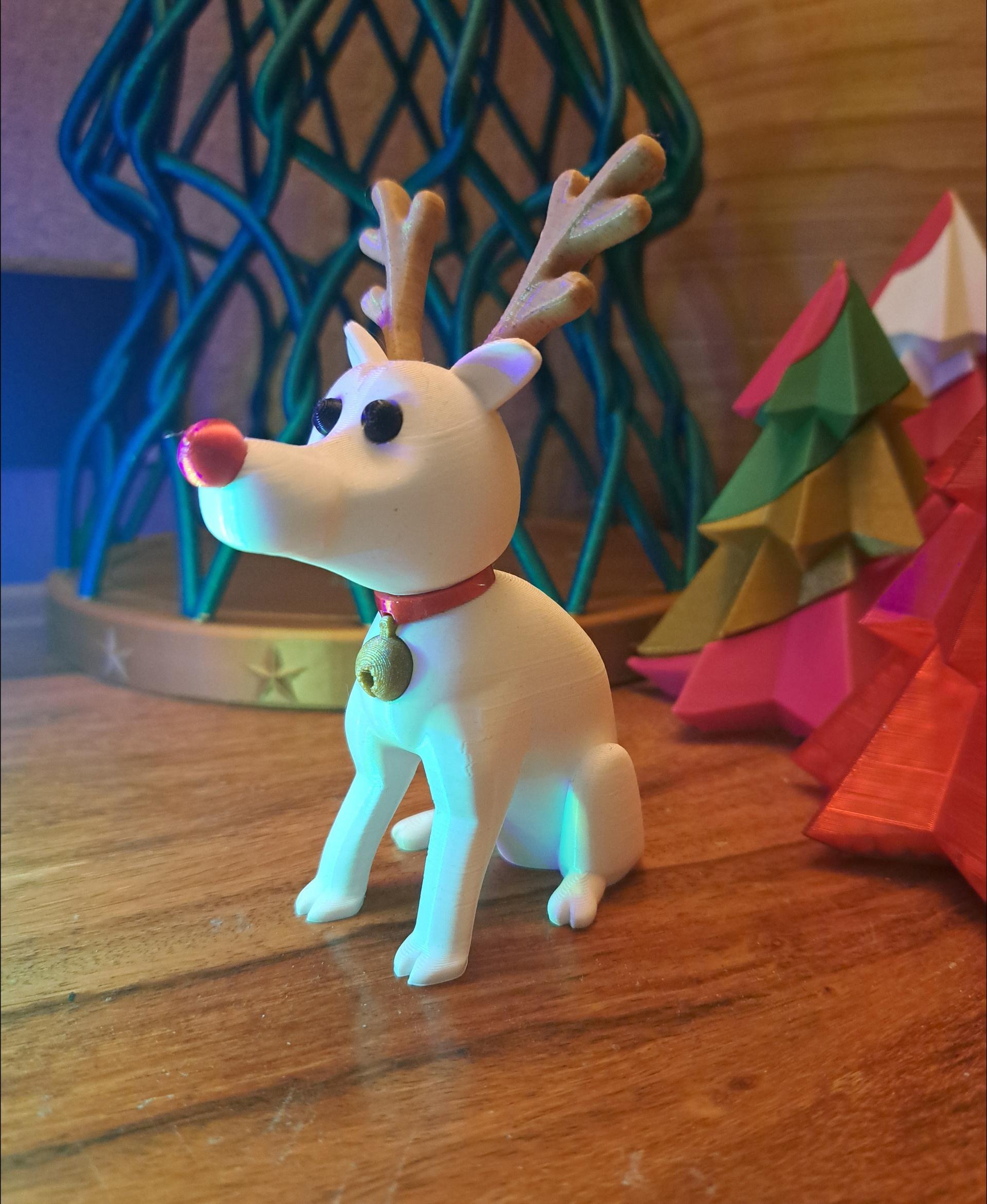 Rudolph the red nose SnowDog 3d model