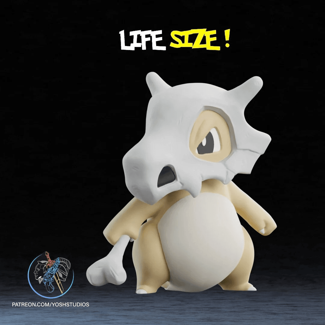 Life Sized Cubone 3D Printer File STL 3d model