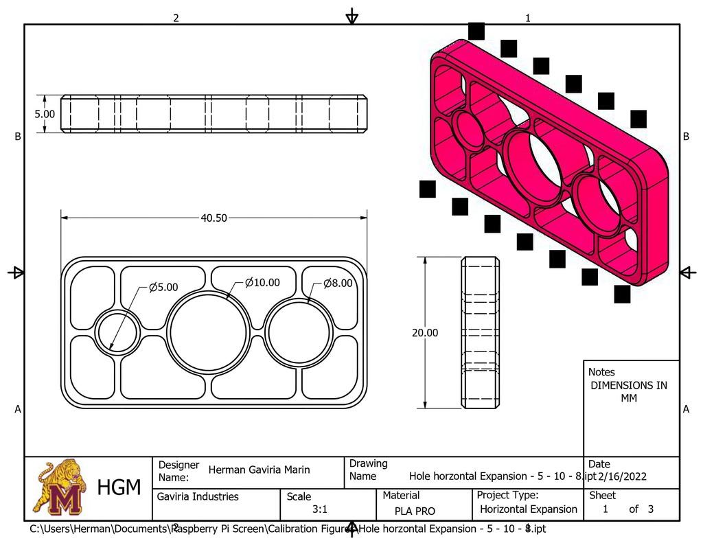 Horizontal Expansion Calibration Figures 3d model