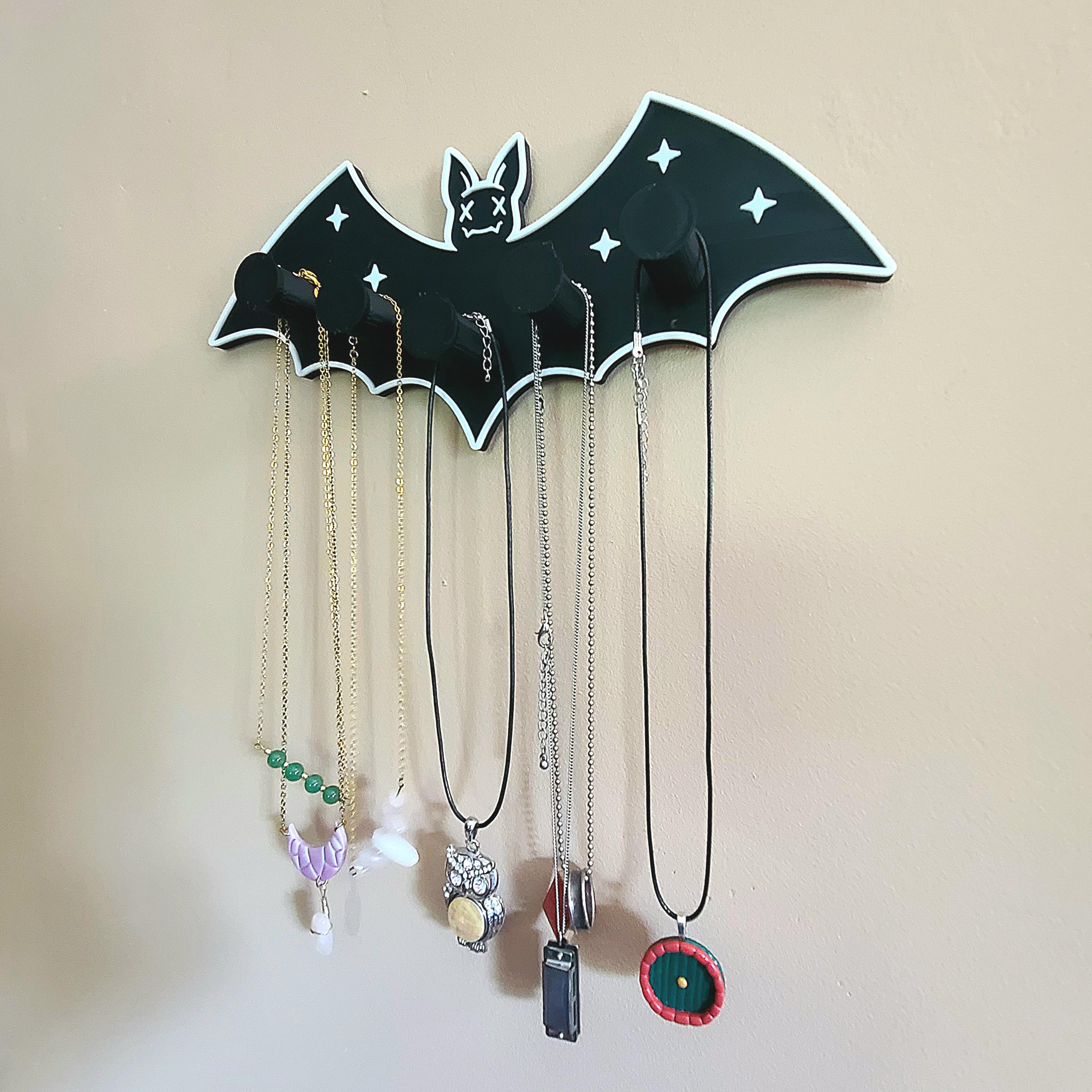 Bat Necklace Hanger 3d model