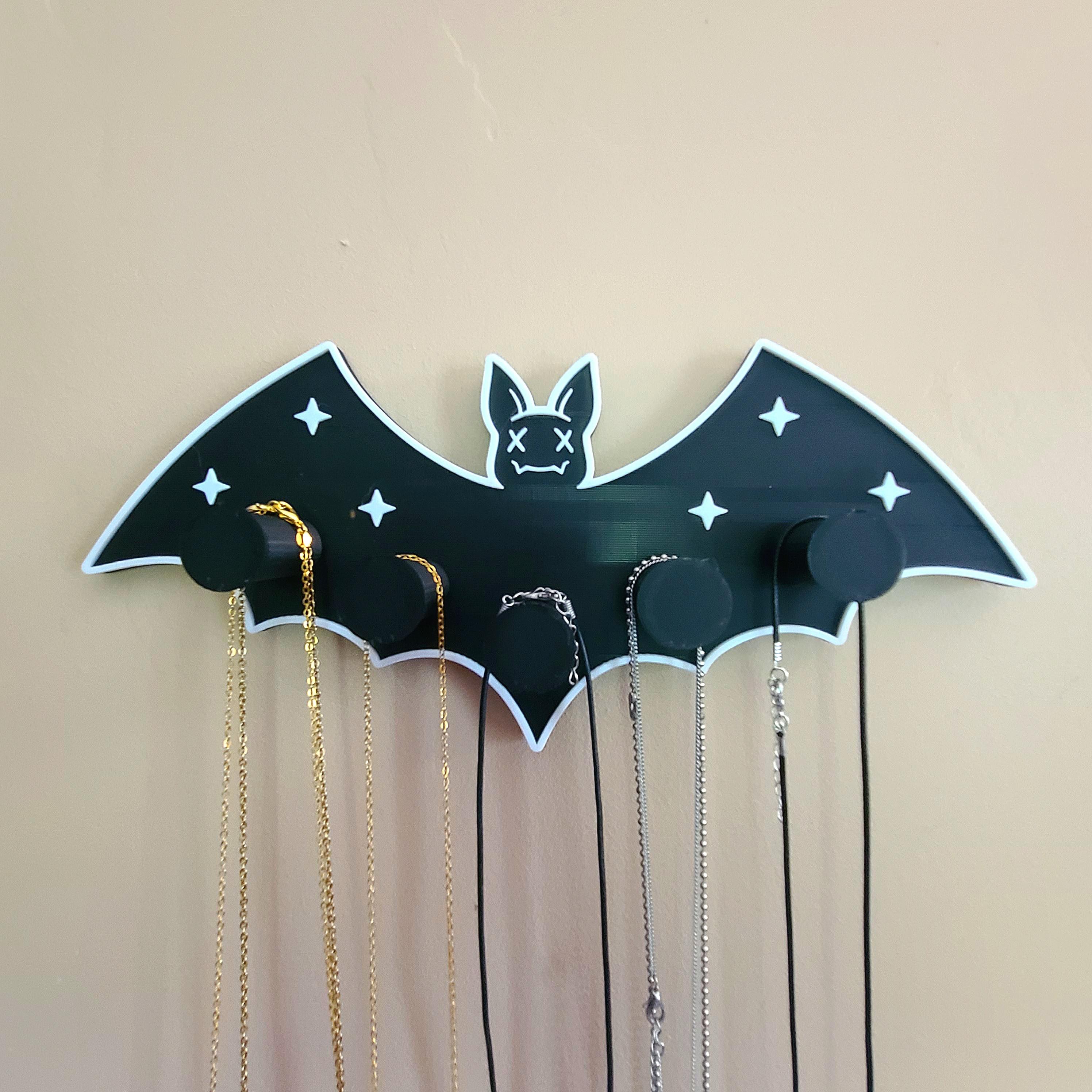 Bat Necklace Hanger 3d model