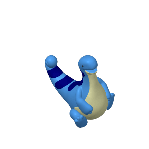 Relaxasaurus - Happy & Holder Versions 3d model