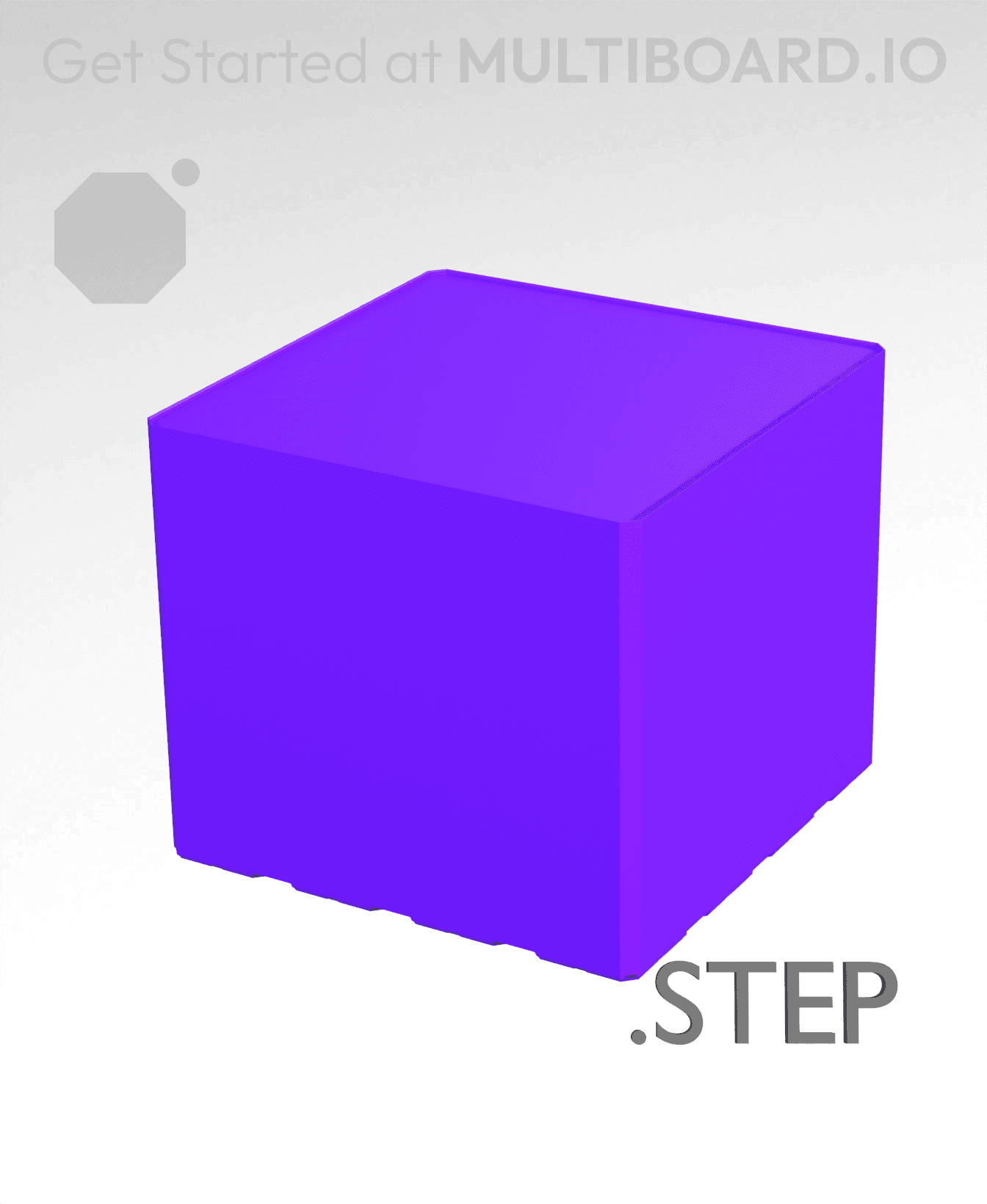 4x4x3·5 - Multibin Insert - STEP Remixing File 3d model