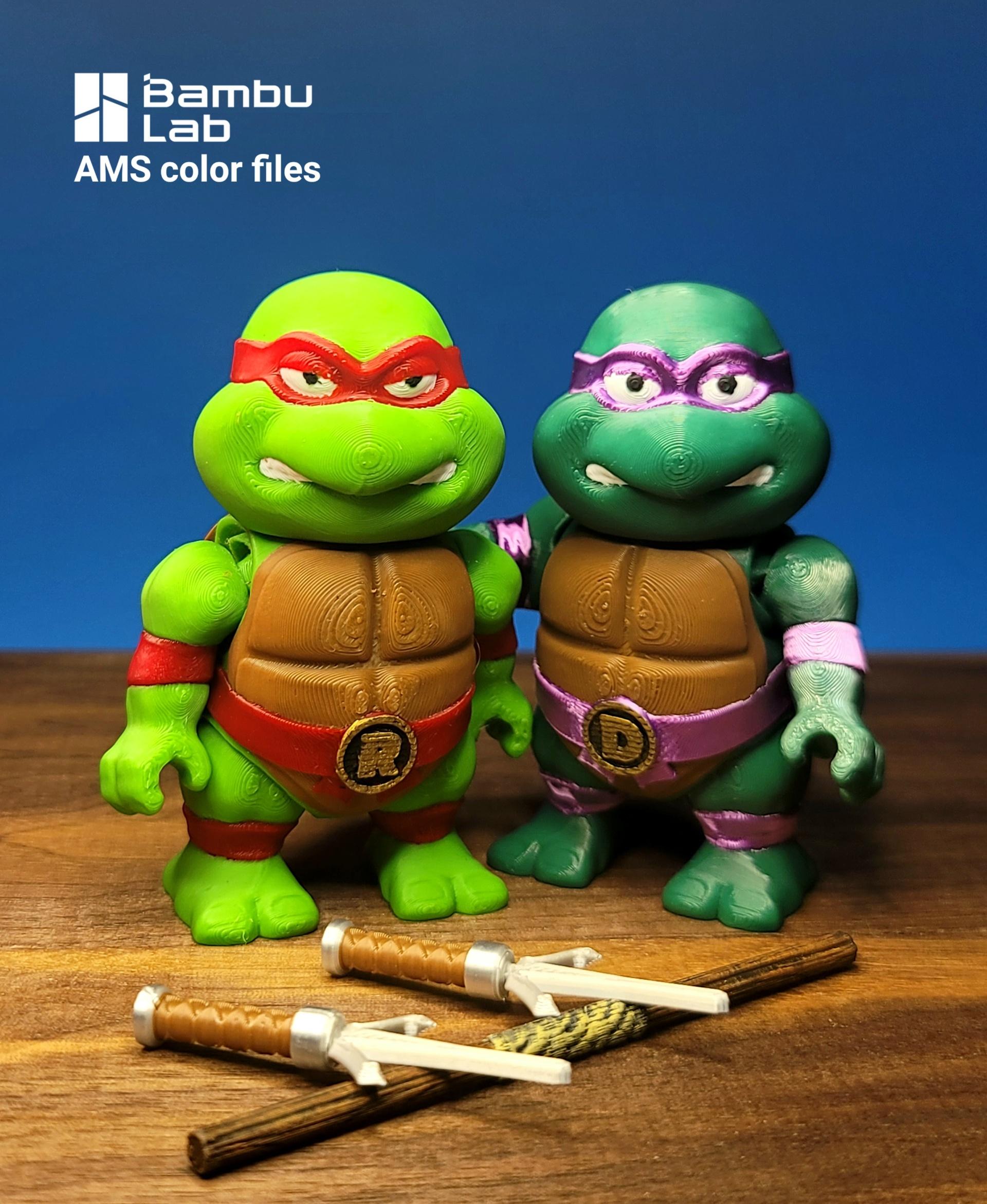 Donatello and Raphael Fexi Combo Pack 3d model