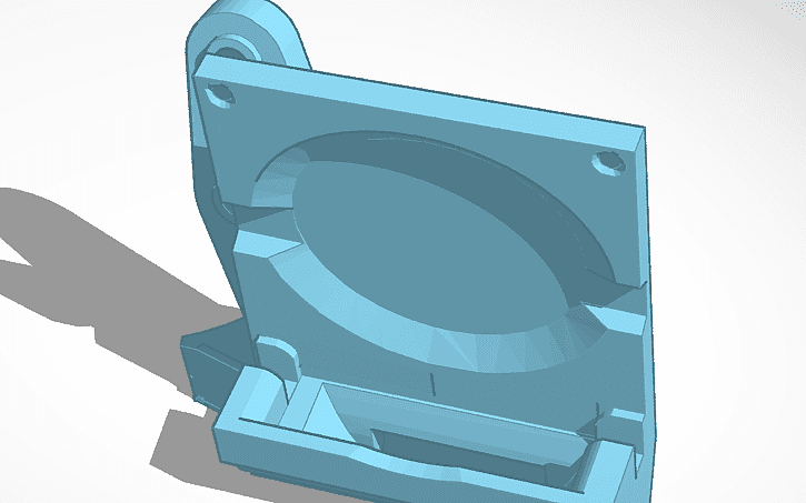 BiQu B1 H2 Mount Kit w/stock dual 4010 fan ducts 3d model