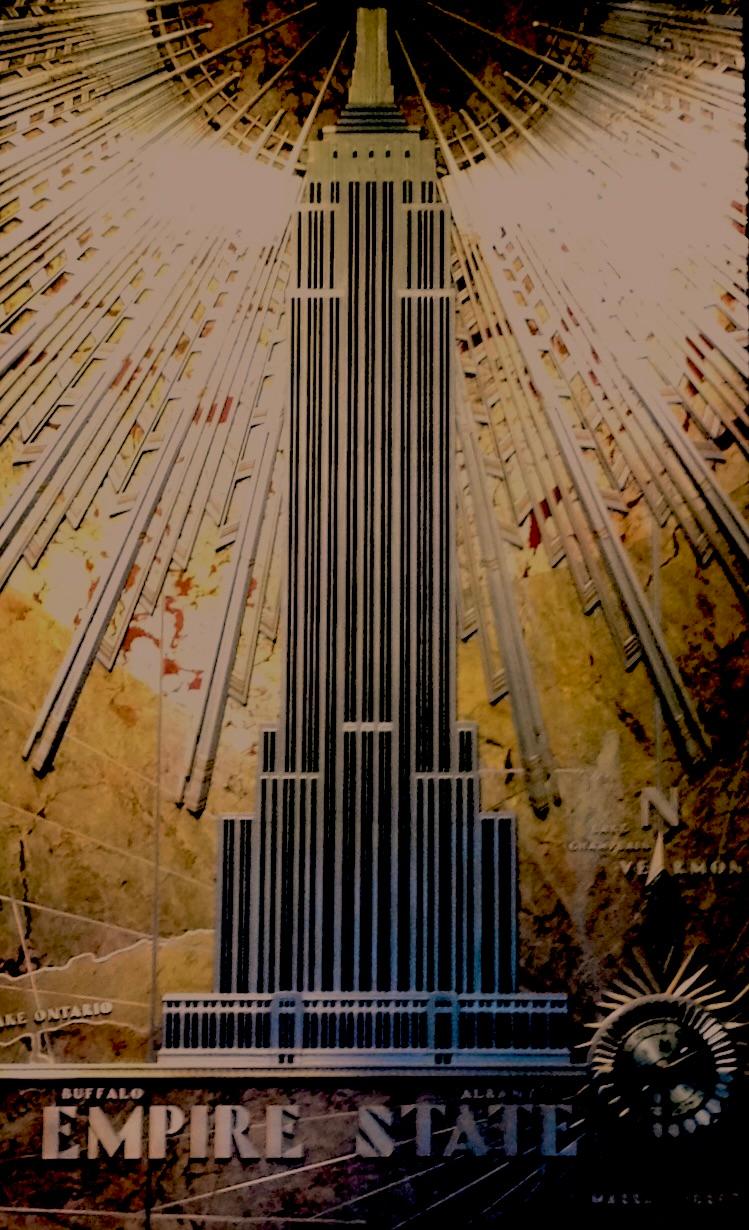 Empire State Art Deco Mosaic HueForge  3d model