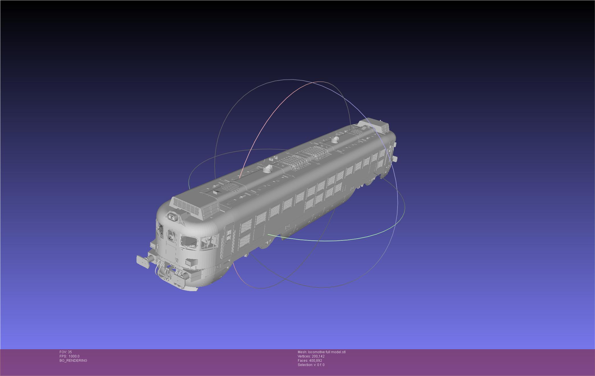 RENFE 354 Locomotive Miniature 3d model