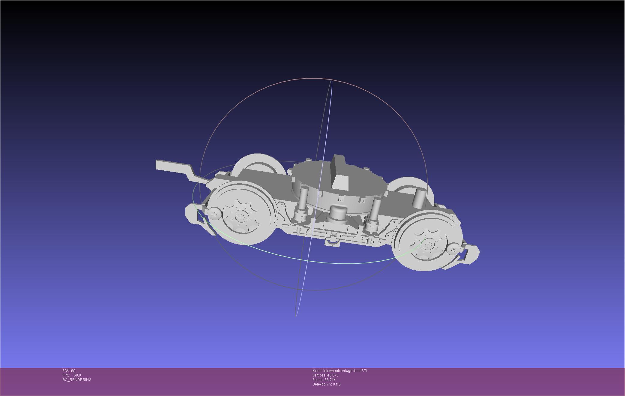 RENFE 354 Locomotive Miniature 3d model