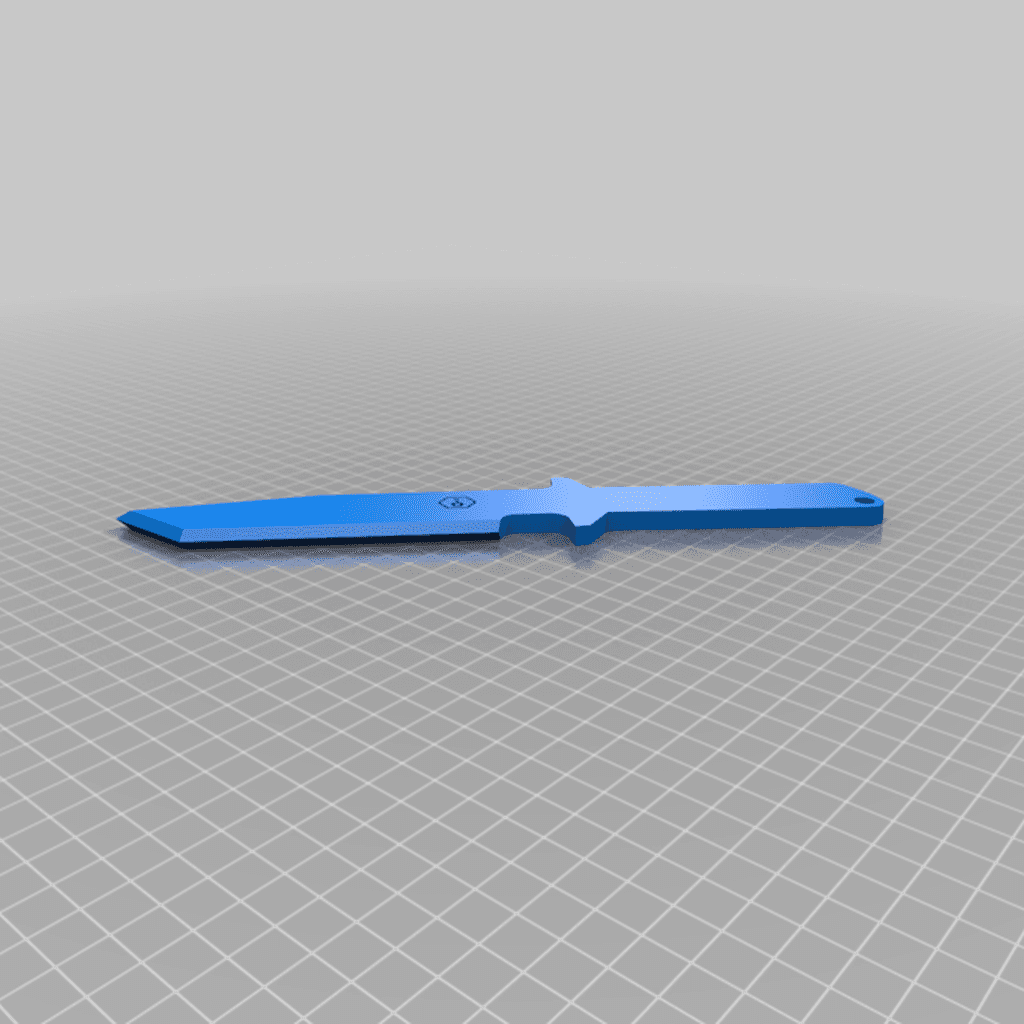 Dummy G.I. tanto knife + grips 3d model