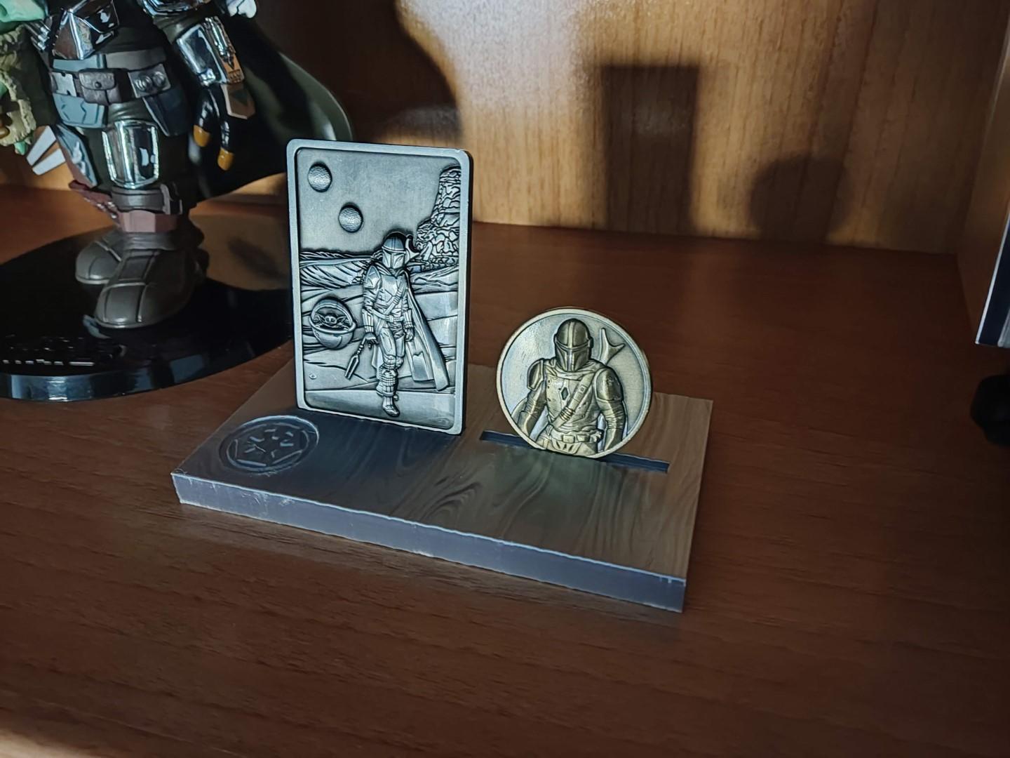 The Mandalorian Coin Ingot Display 3d model