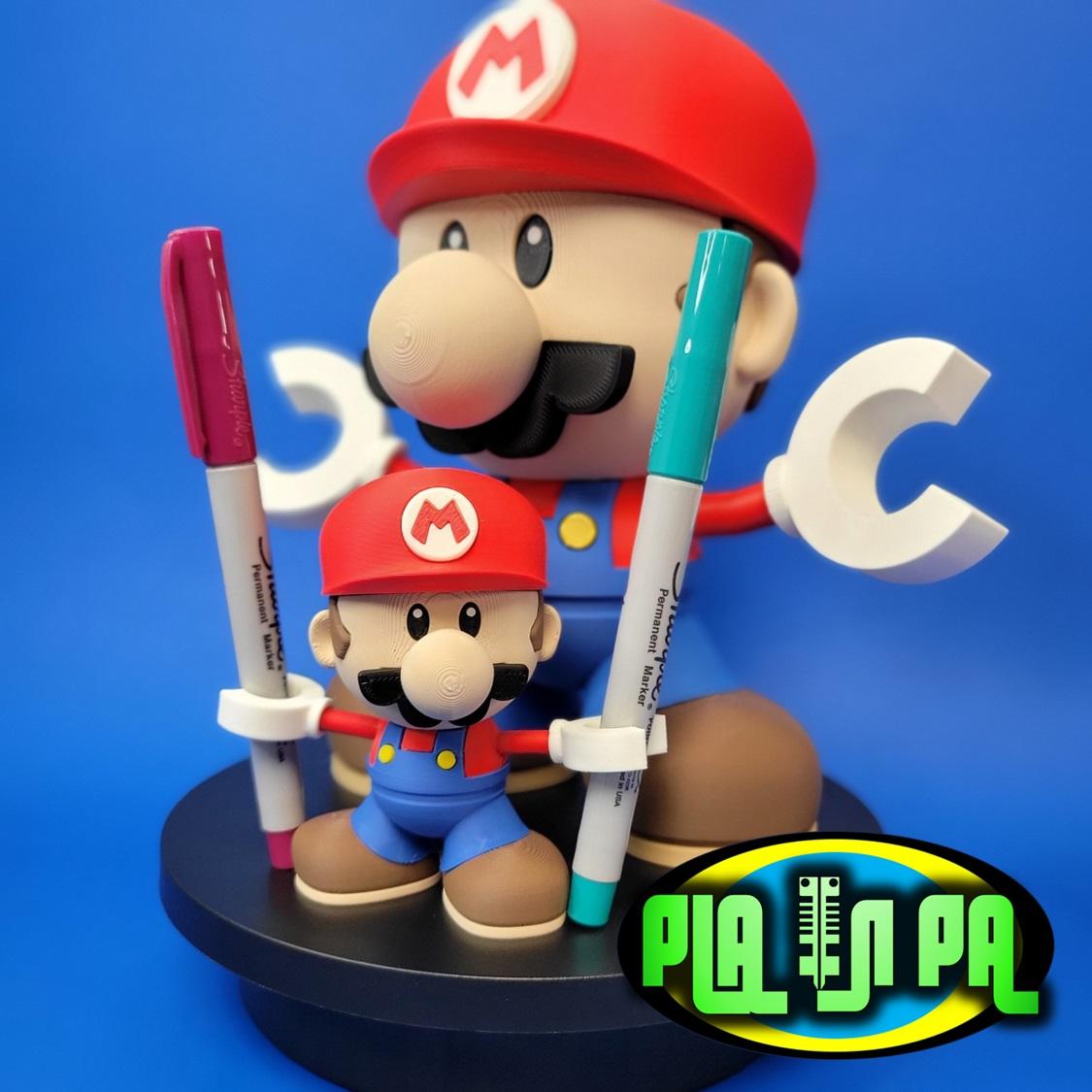Articulating Toy Mini Mario multi part 3d model