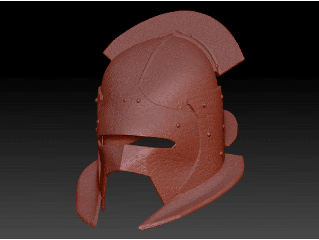 Uruk Hai Helmet V3 TEXTURED 3d model