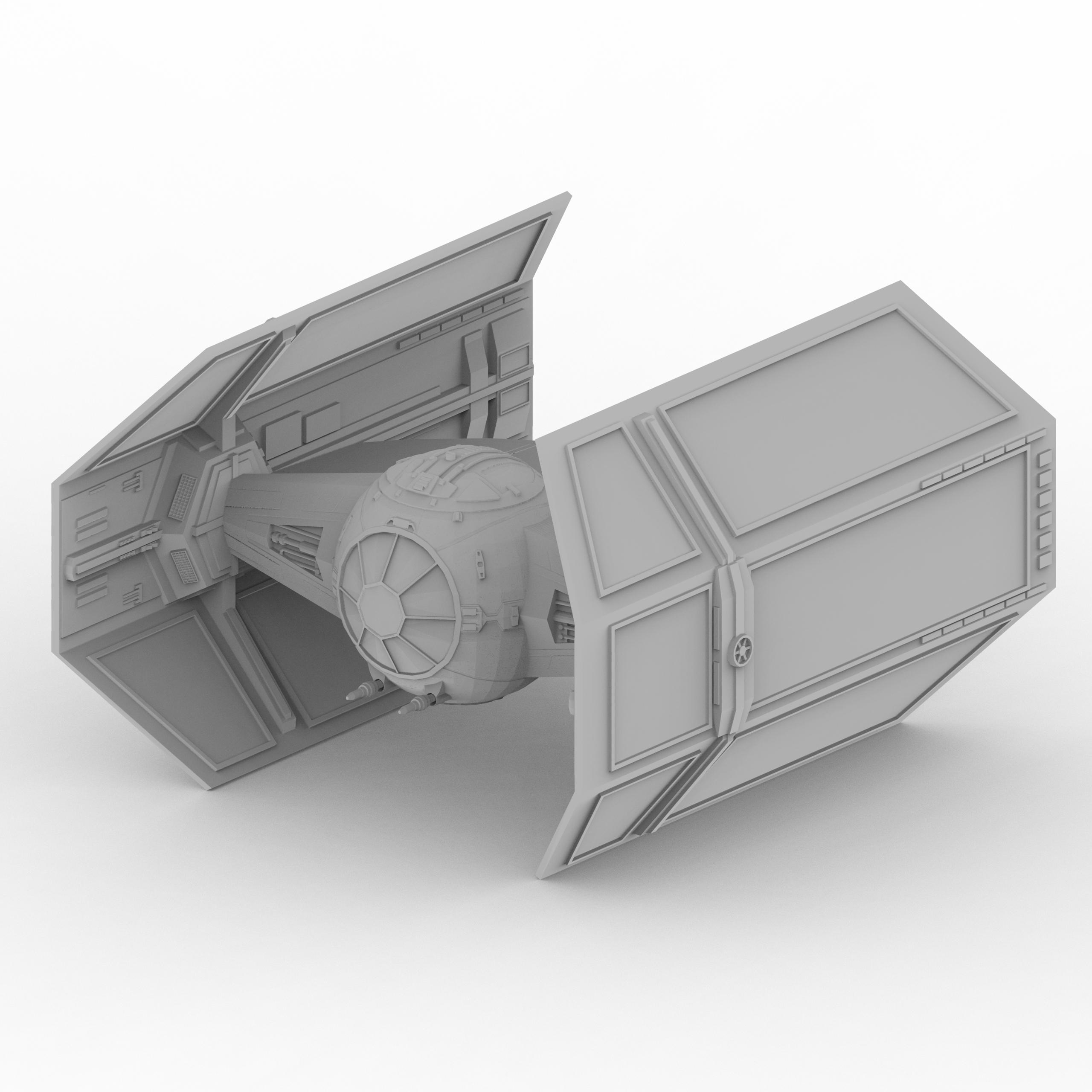 StarWars TIE Advanced 3d model