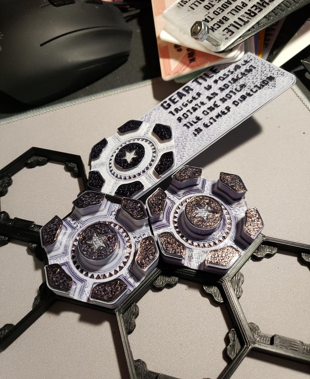 Hextraction Gear Tile 3d model