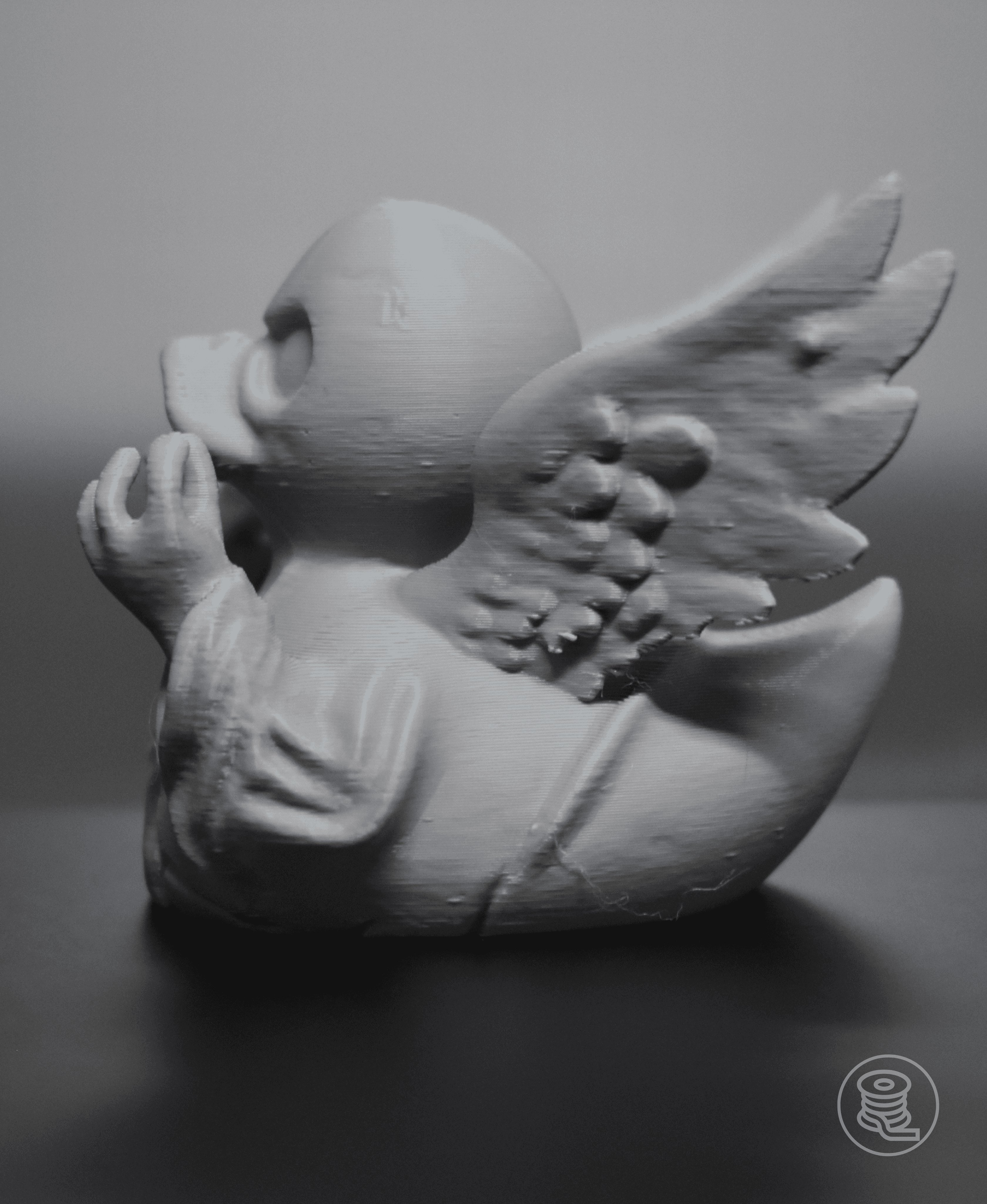 Halloween Haunted Angel Duck 3d model