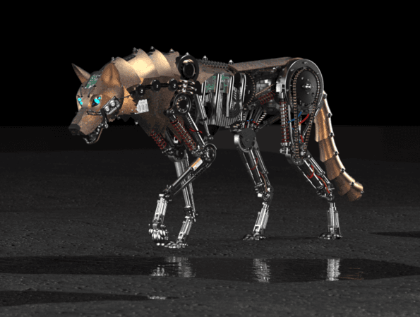 Wolf Mechanical robot 3d model